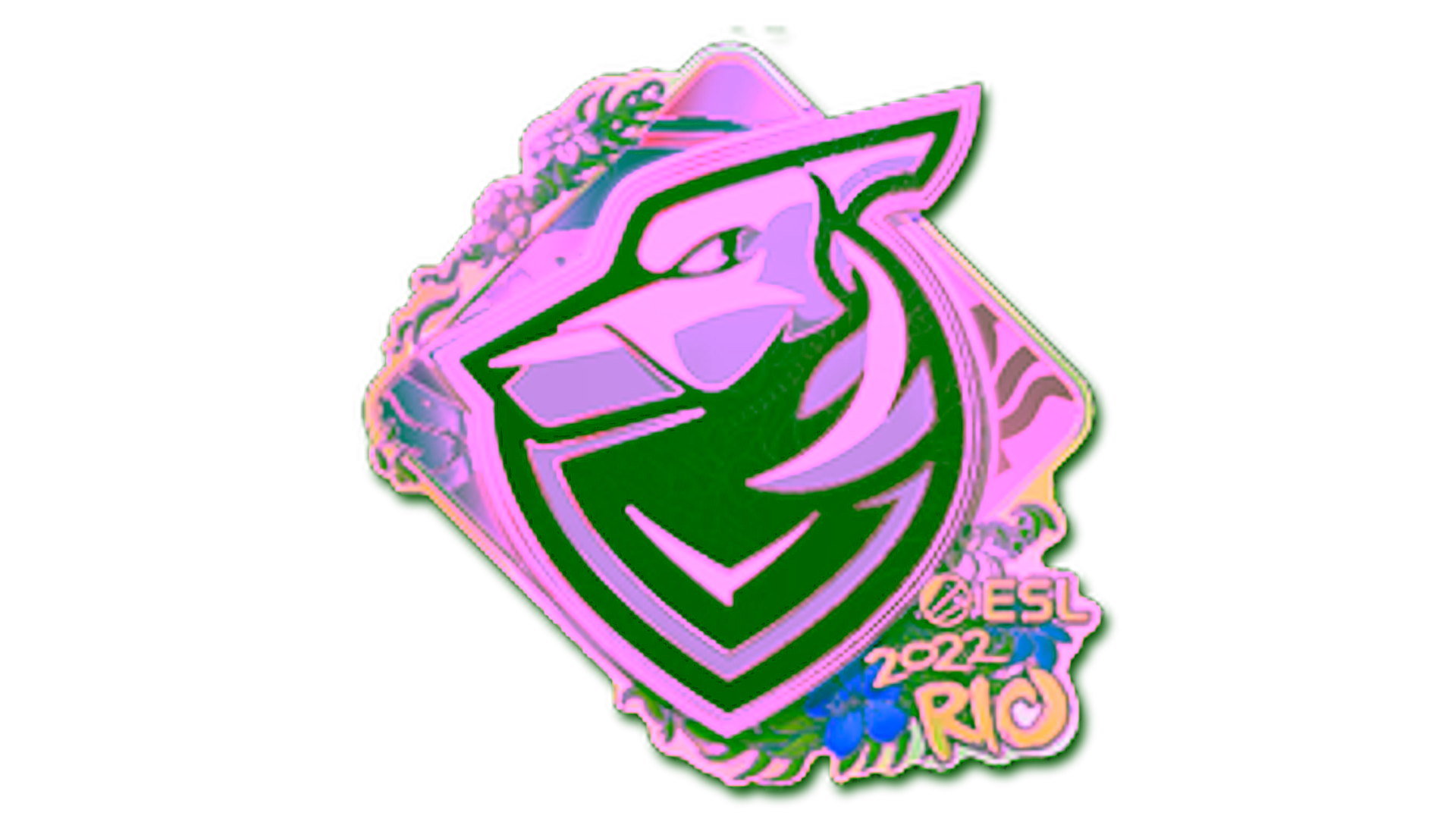 Display for Sticker | Grayhound Gaming (Holo) | Rio 2022