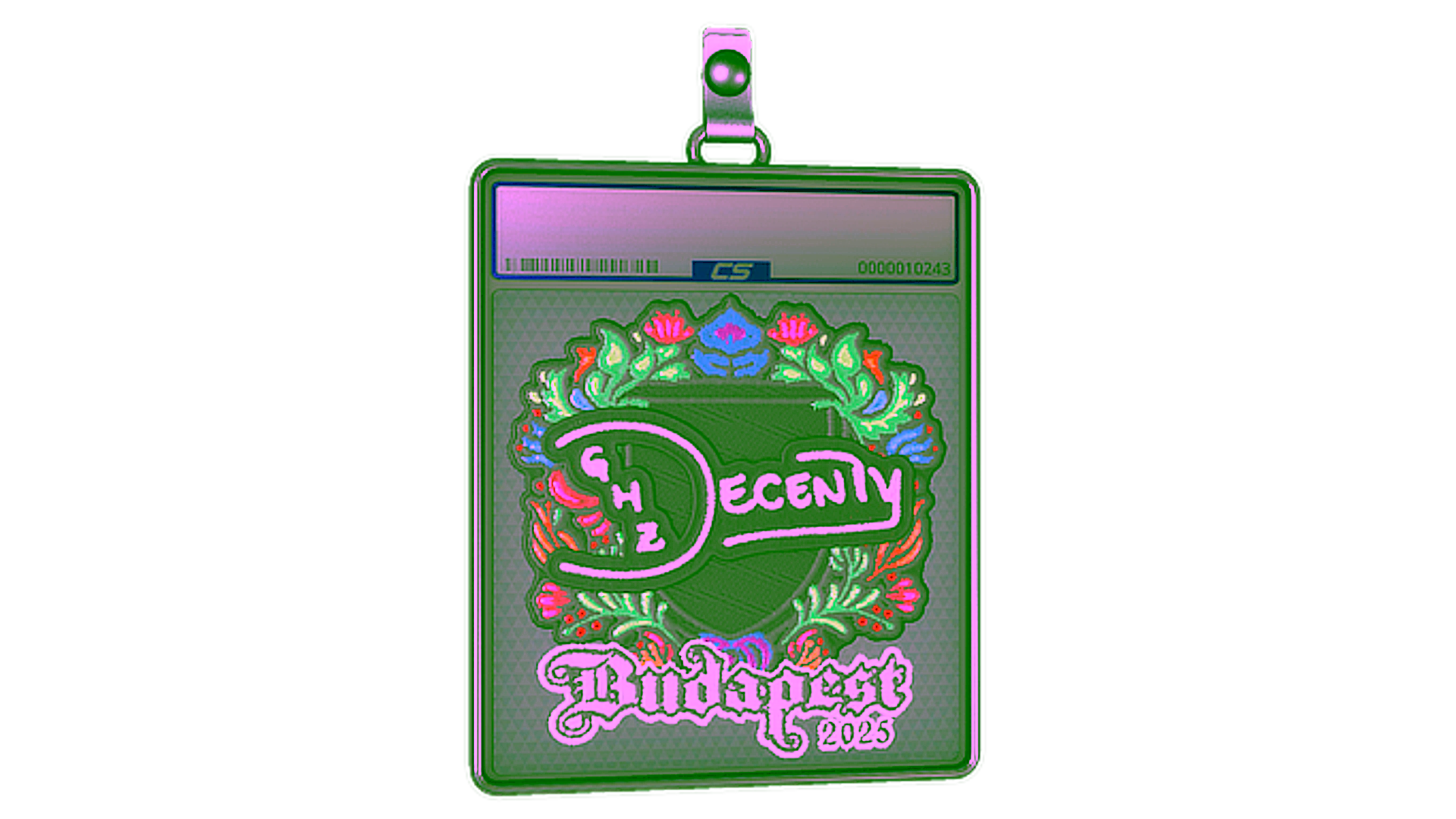 Display for Sticker Slab | decenty (Embroidered) | Budapest 2025