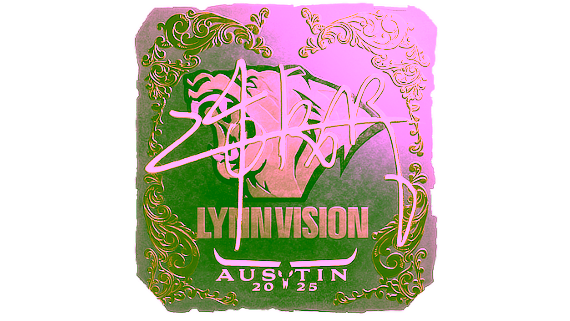 Display for Sticker | z4KR (Gold) | Austin 2025