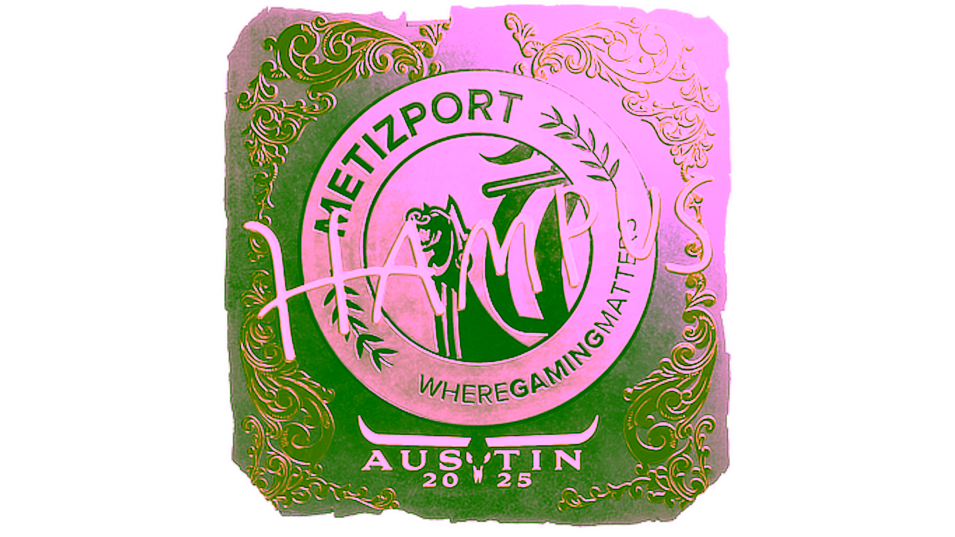 Anzeige für Sticker | hampus (Gold) | Austin 2025