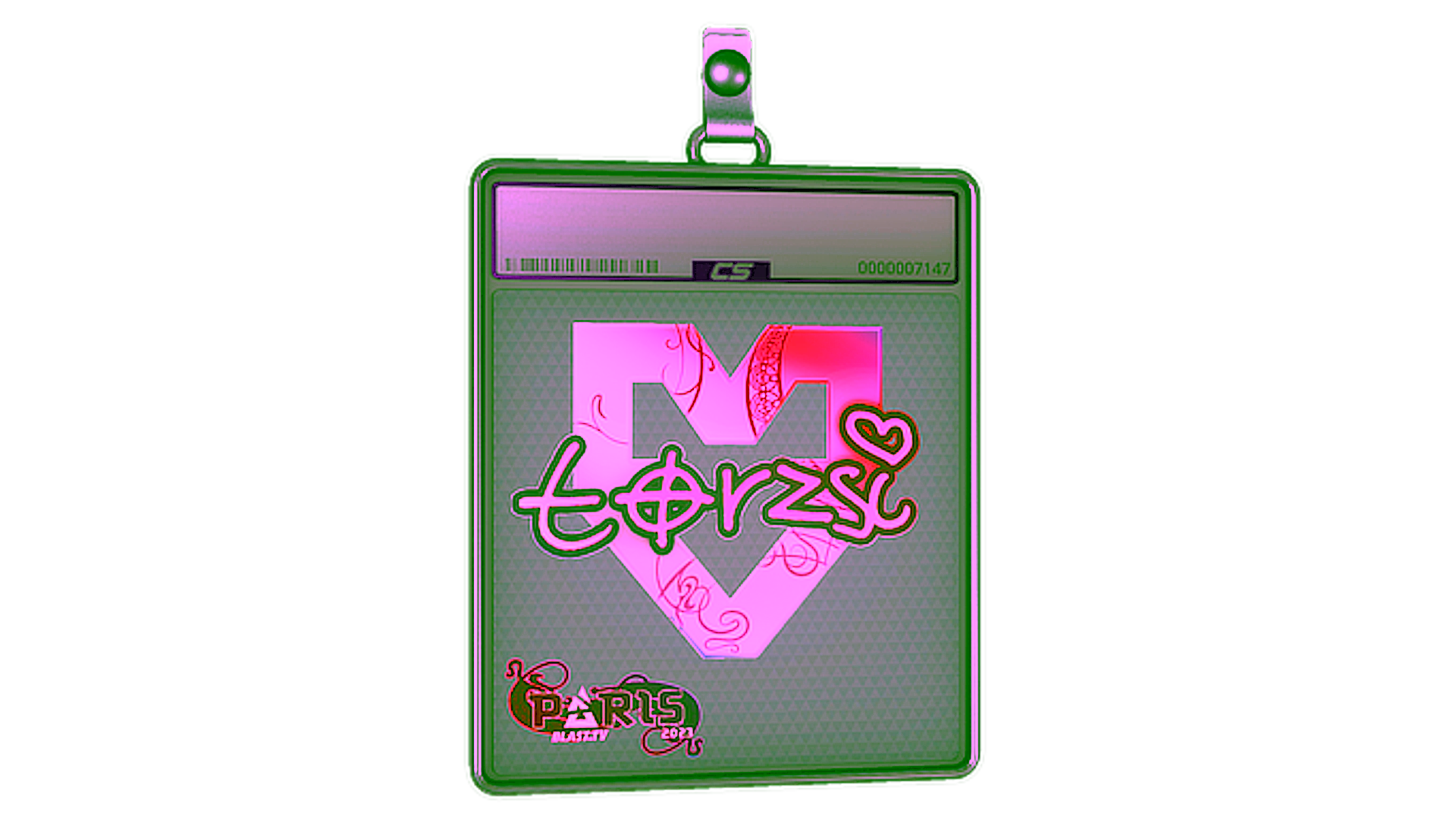 Display for Sticker Slab | torzsi (Holo) | Paris 2023