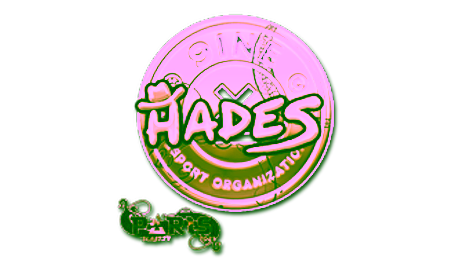 Display for Sticker | hades (Gold) | Paris 2023