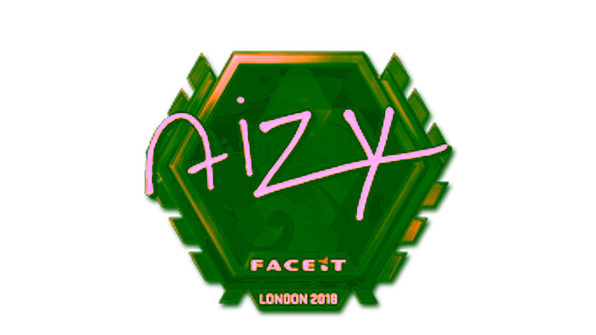 Display for Sticker | aizy (Gold) | London 2018