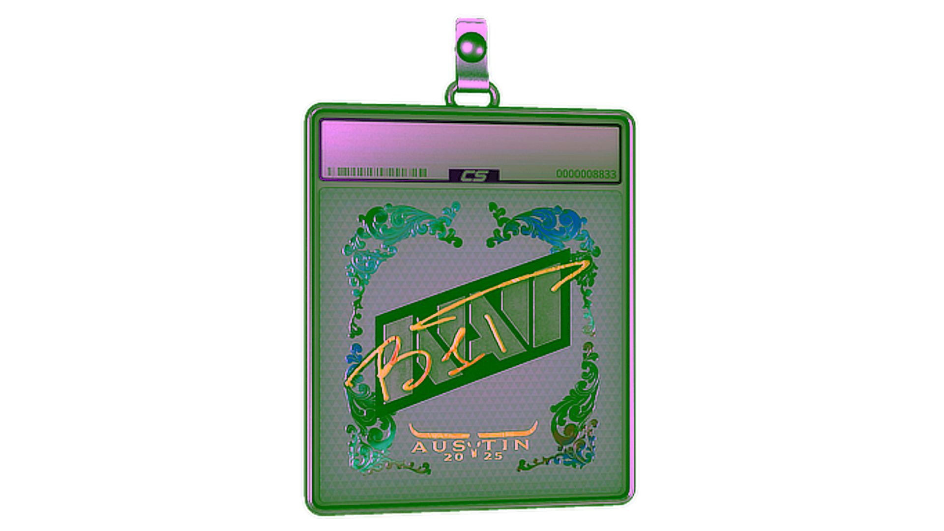 Display for Sticker Slab | b1t (Holo) | Austin 2025