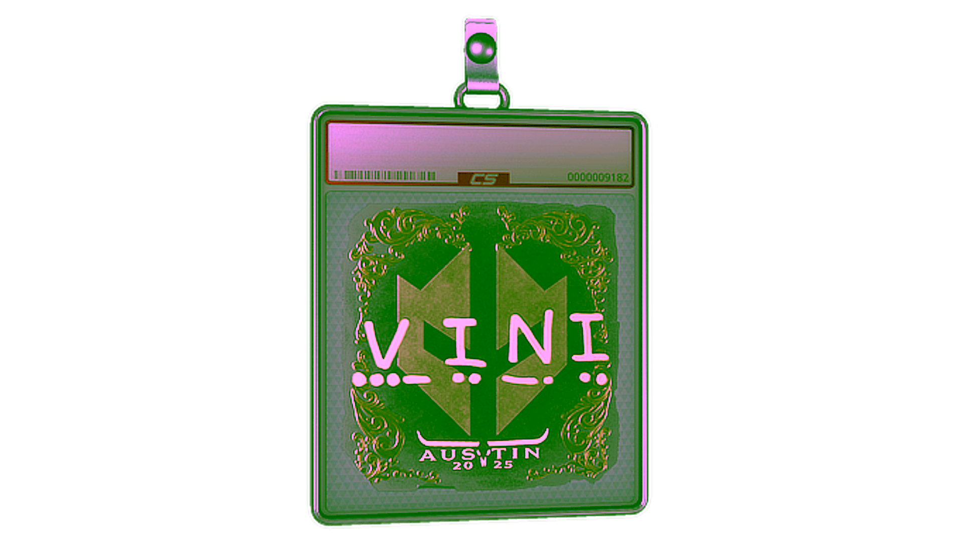 Exibição para Sticker Slab | VINI (Gold) | Austin 2025