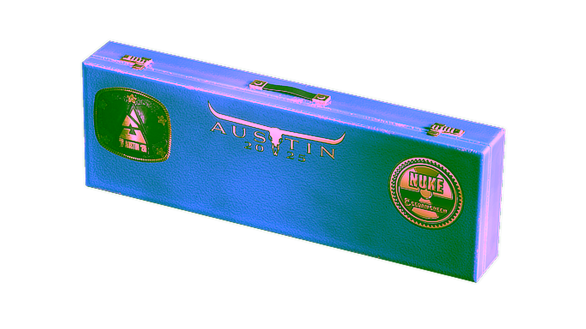 Display for Austin 2025 Nuke Souvenir Package