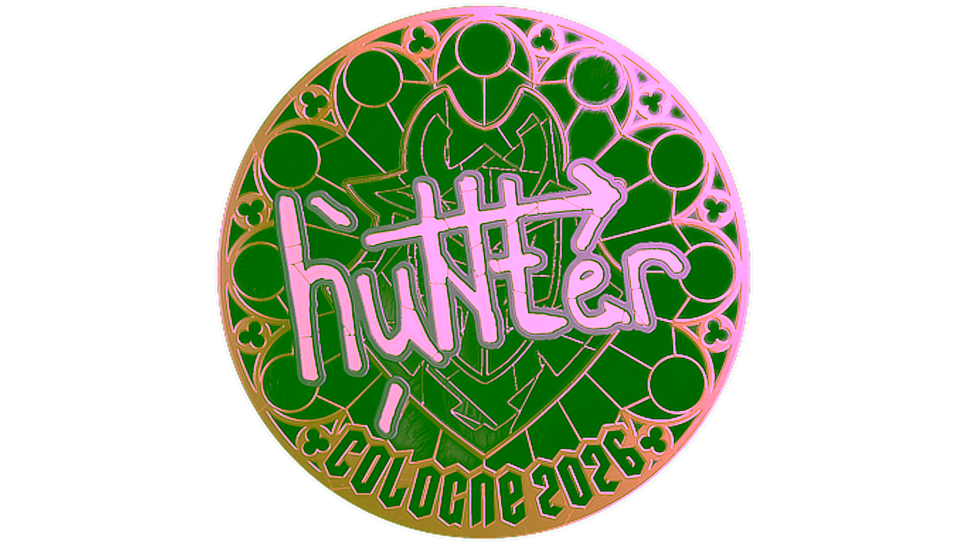 Display for Sticker | huNter- (Gold) | Cologne 2026