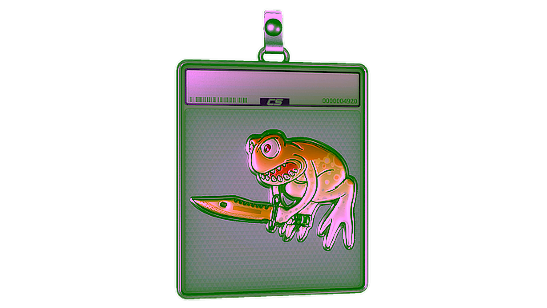 Display for Sticker Slab | Lore Poison Frog (Foil)