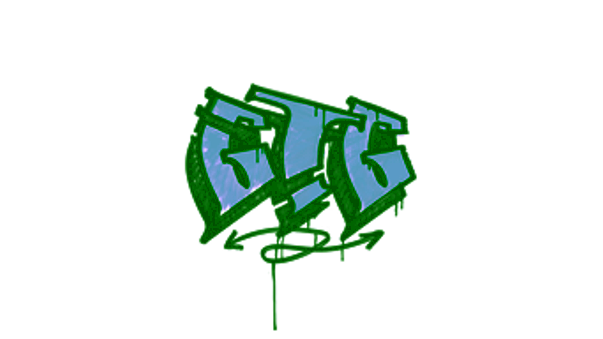 Display for Sealed Graffiti | GTG (Wire Blue)