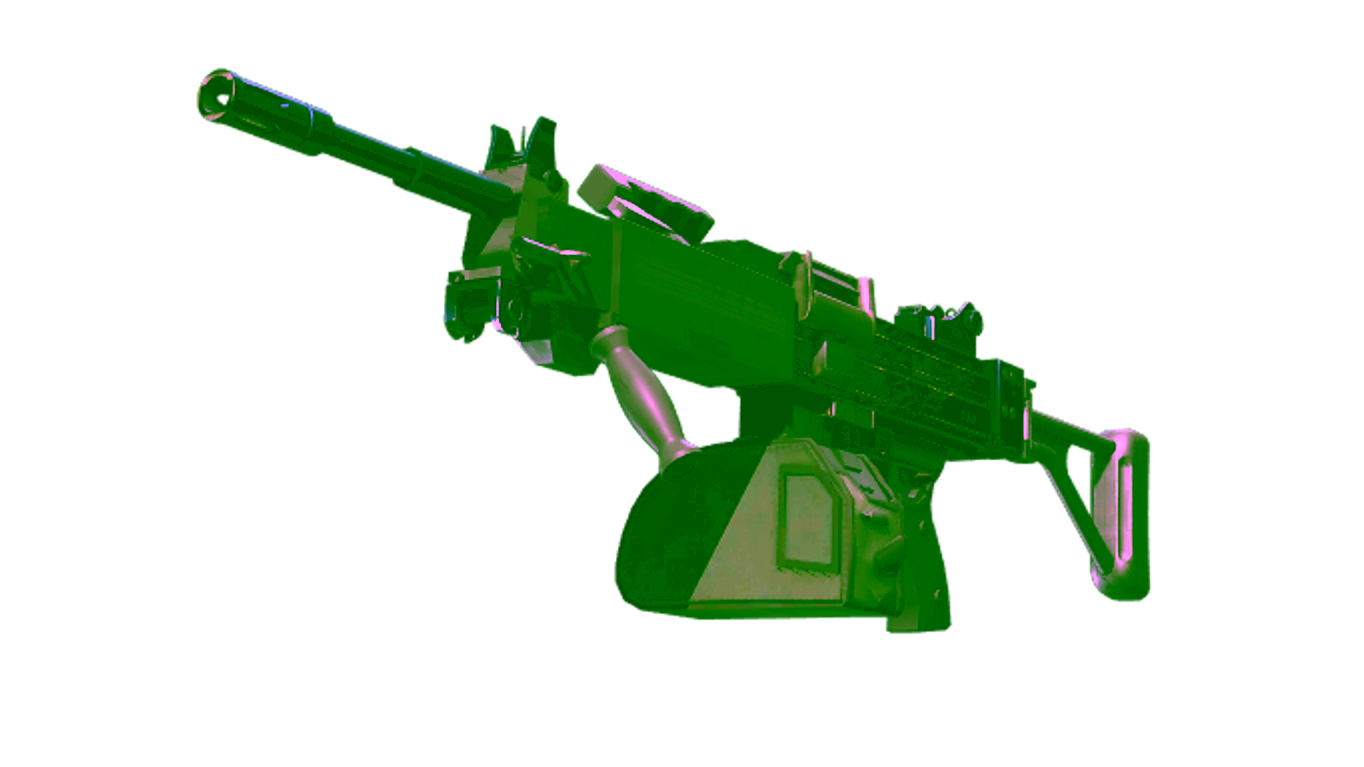 Display for StatTrak™ Negev | Man-o'-war (Minimal Wear)