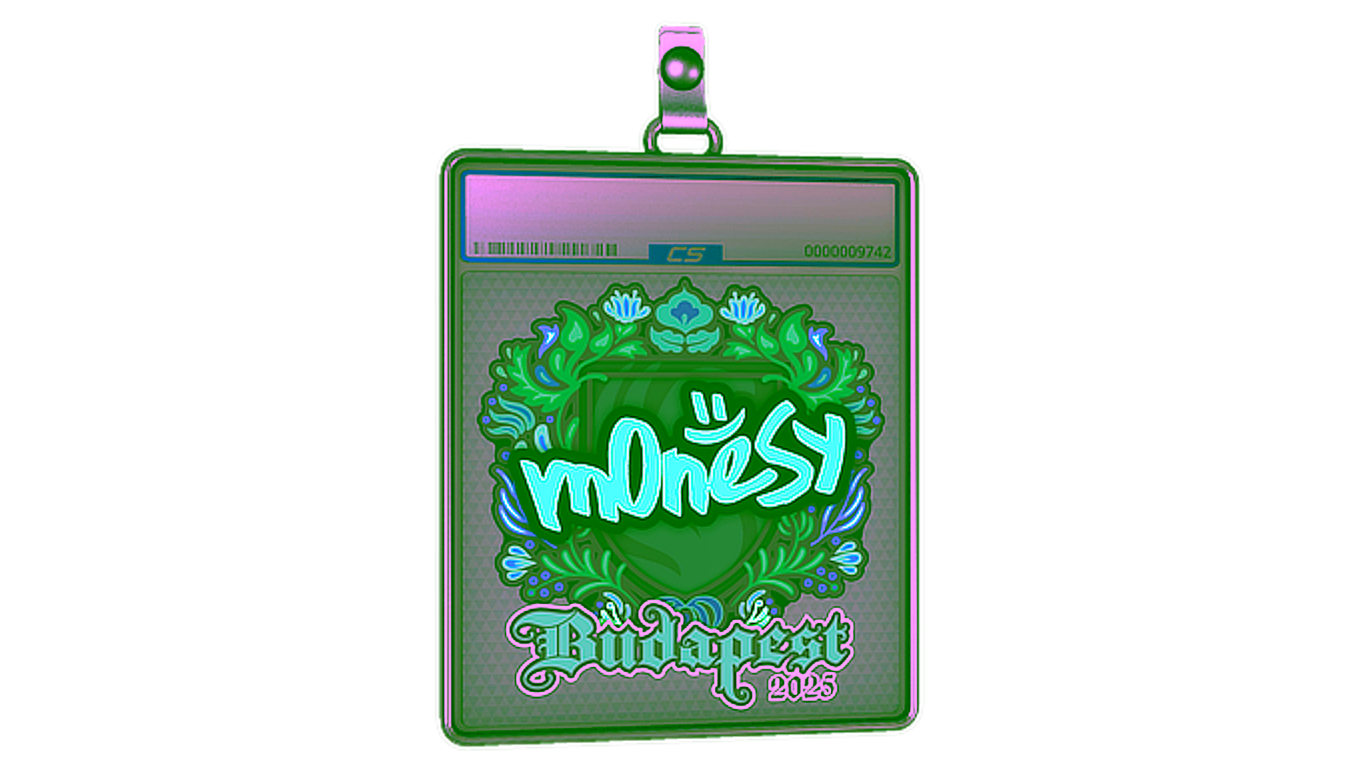 Display for Sticker Slab | m0NESY | Budapest 2025