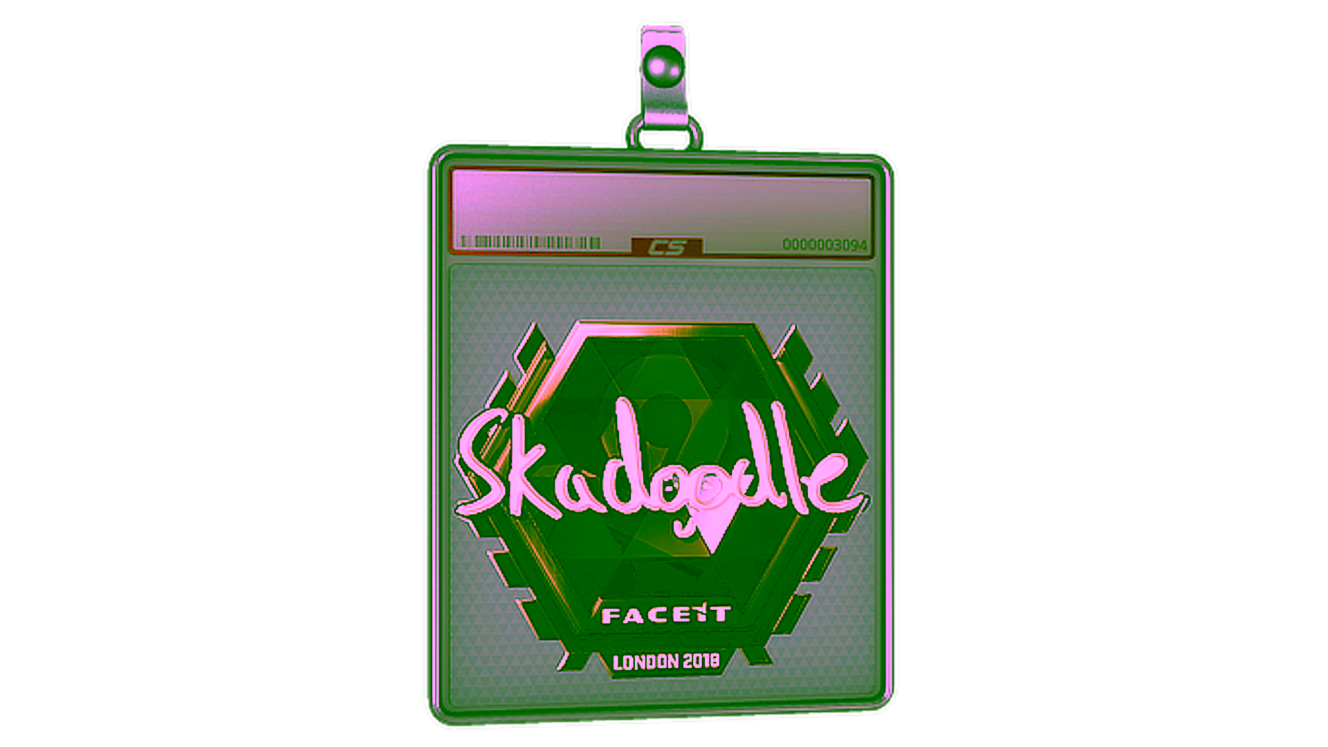 Display for Sticker Slab | Skadoodle (Gold) | London 2018