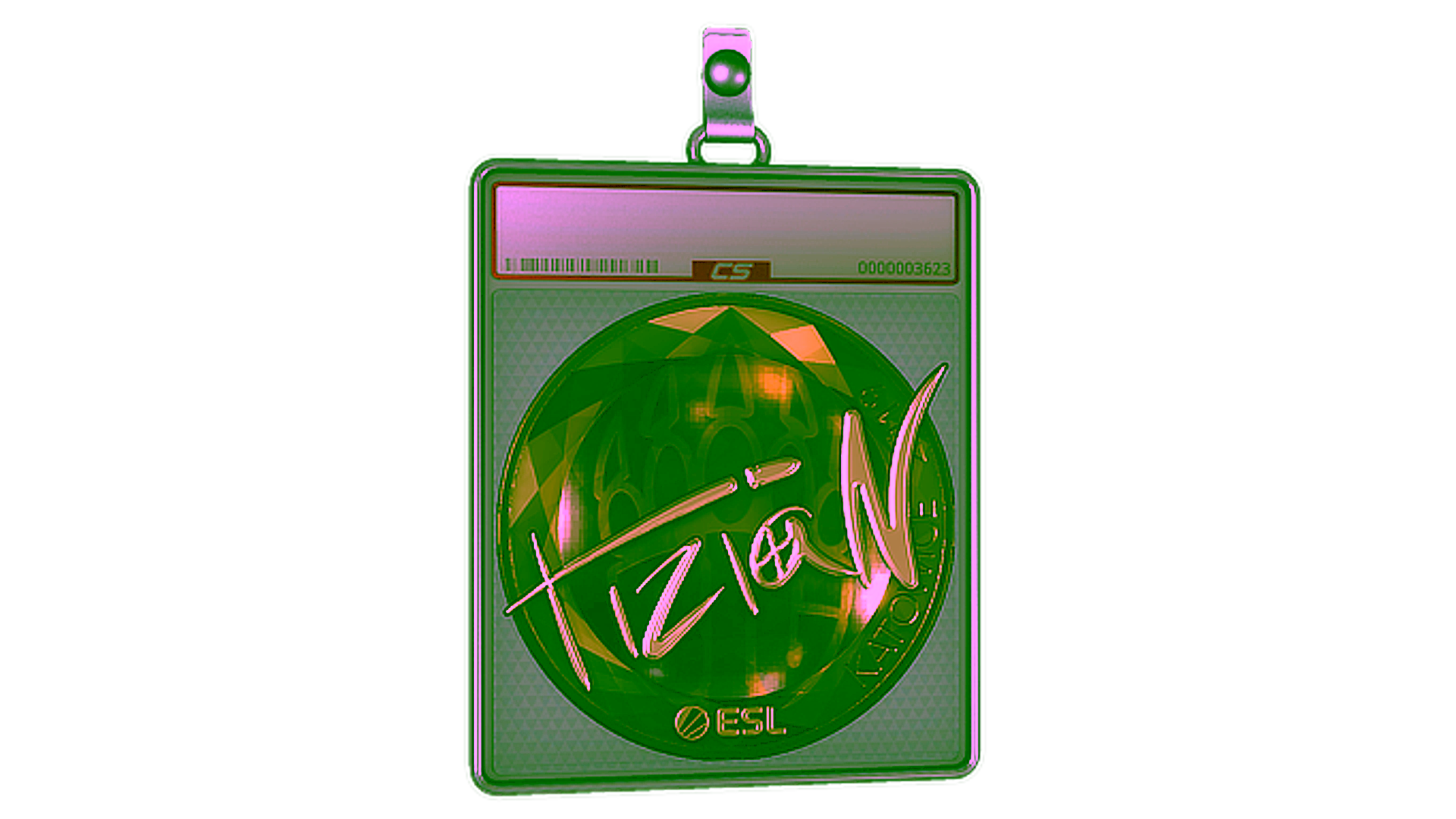 Display for Sticker Slab | tiziaN (Gold) | Katowice 2019