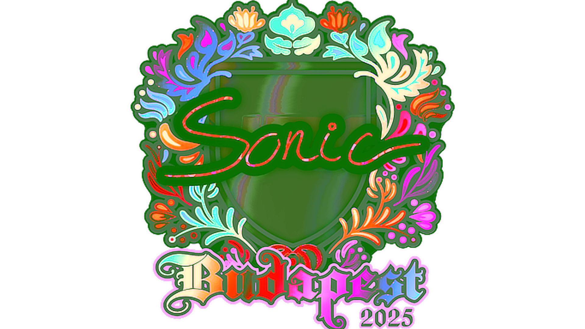 Display for Sticker | Sonic (Holo) | Budapest 2025