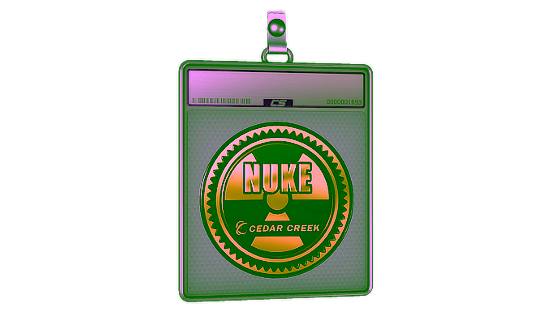 Exibição para Sticker Slab | Nuke (Gold)