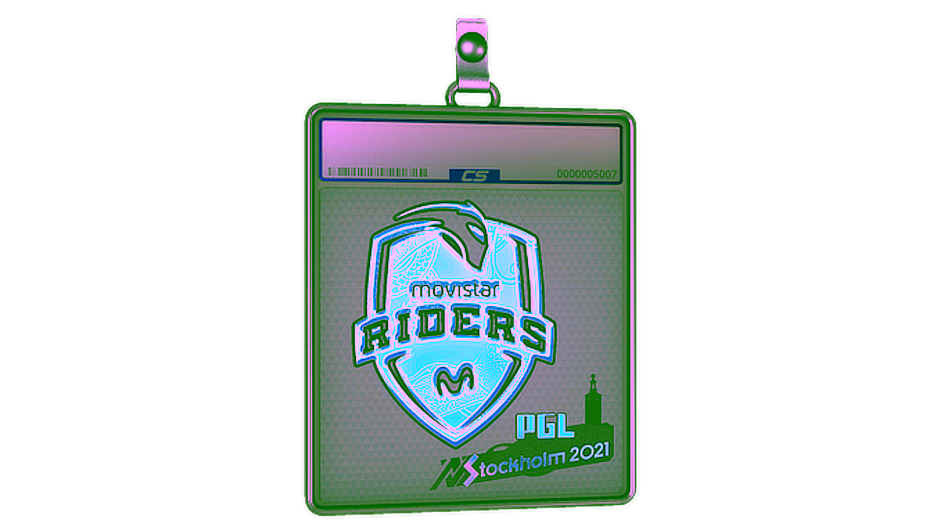 Display for Sticker Slab | Movistar Riders (Holo) | Stockholm 2021