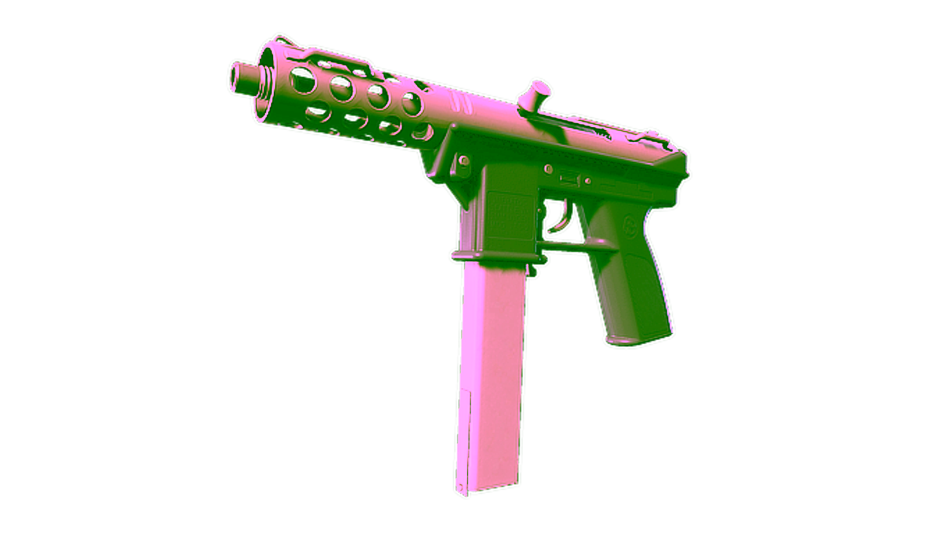 Display for Souvenir Tec-9 | Raw Ceramic (Minimal Wear)