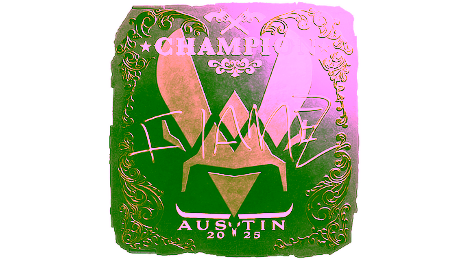 Affichage pour Sticker | FlameZ (Gold, Champion) | Austin 2025