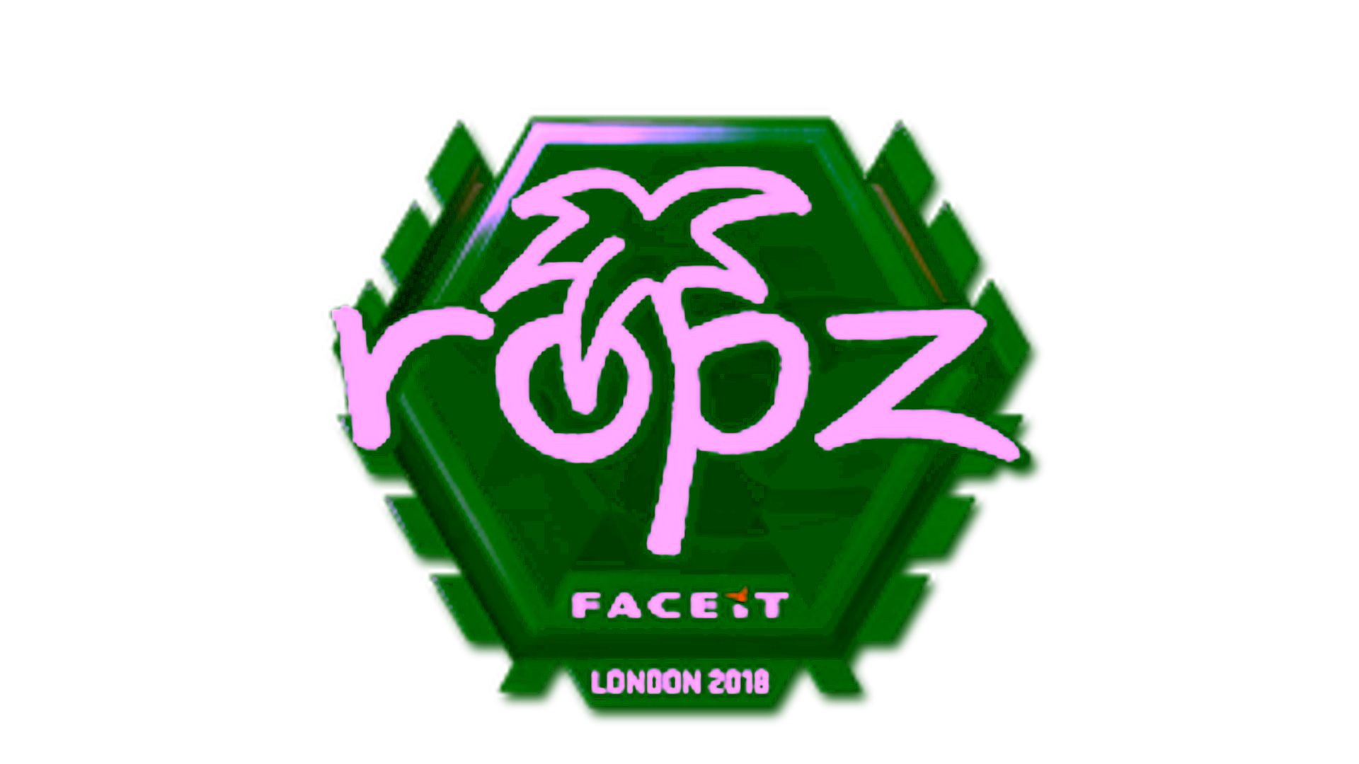 Exibição para Sticker | ropz (Foil) | London 2018