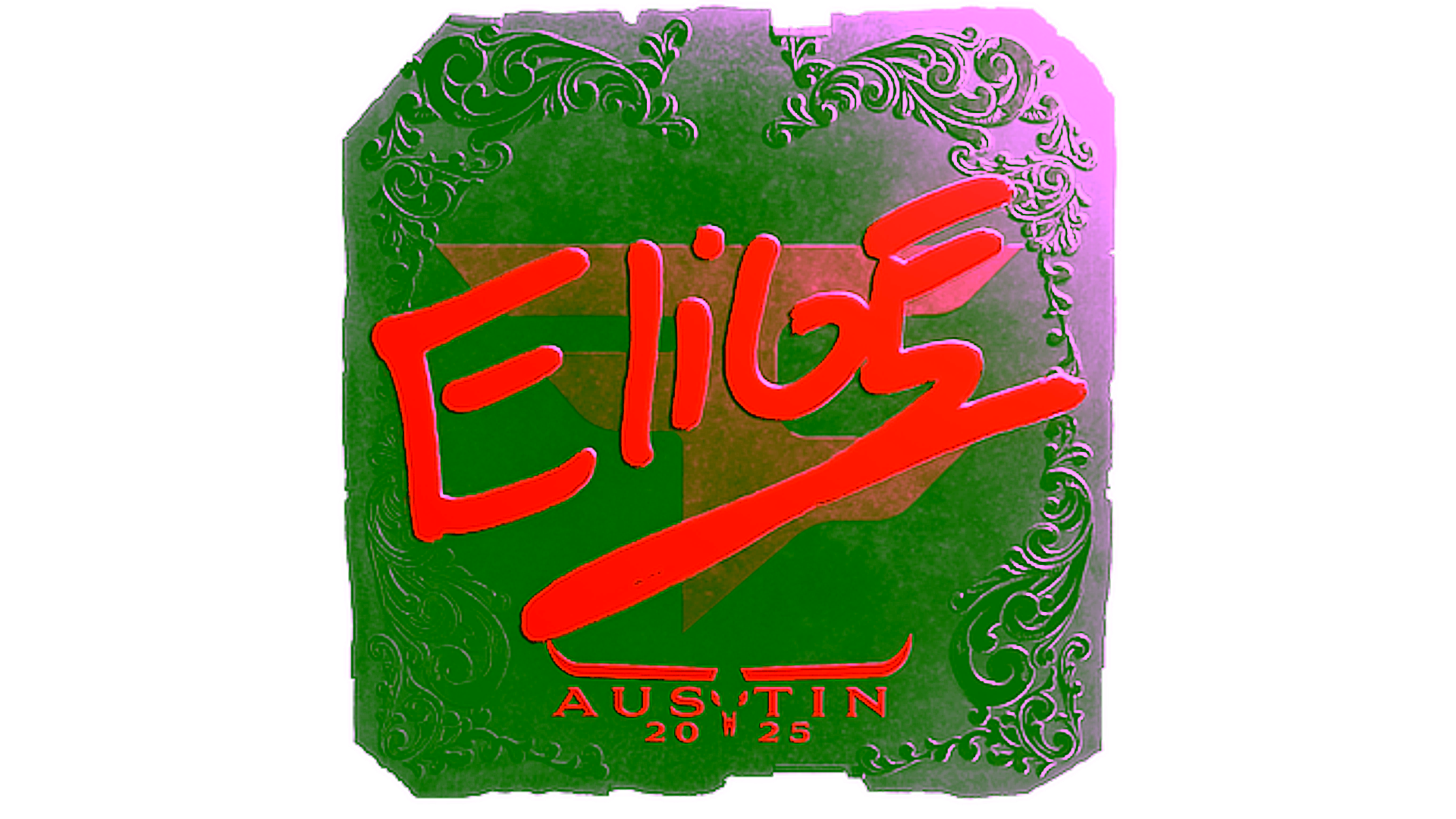 Display for Sticker | EliGE (Foil) | Austin 2025