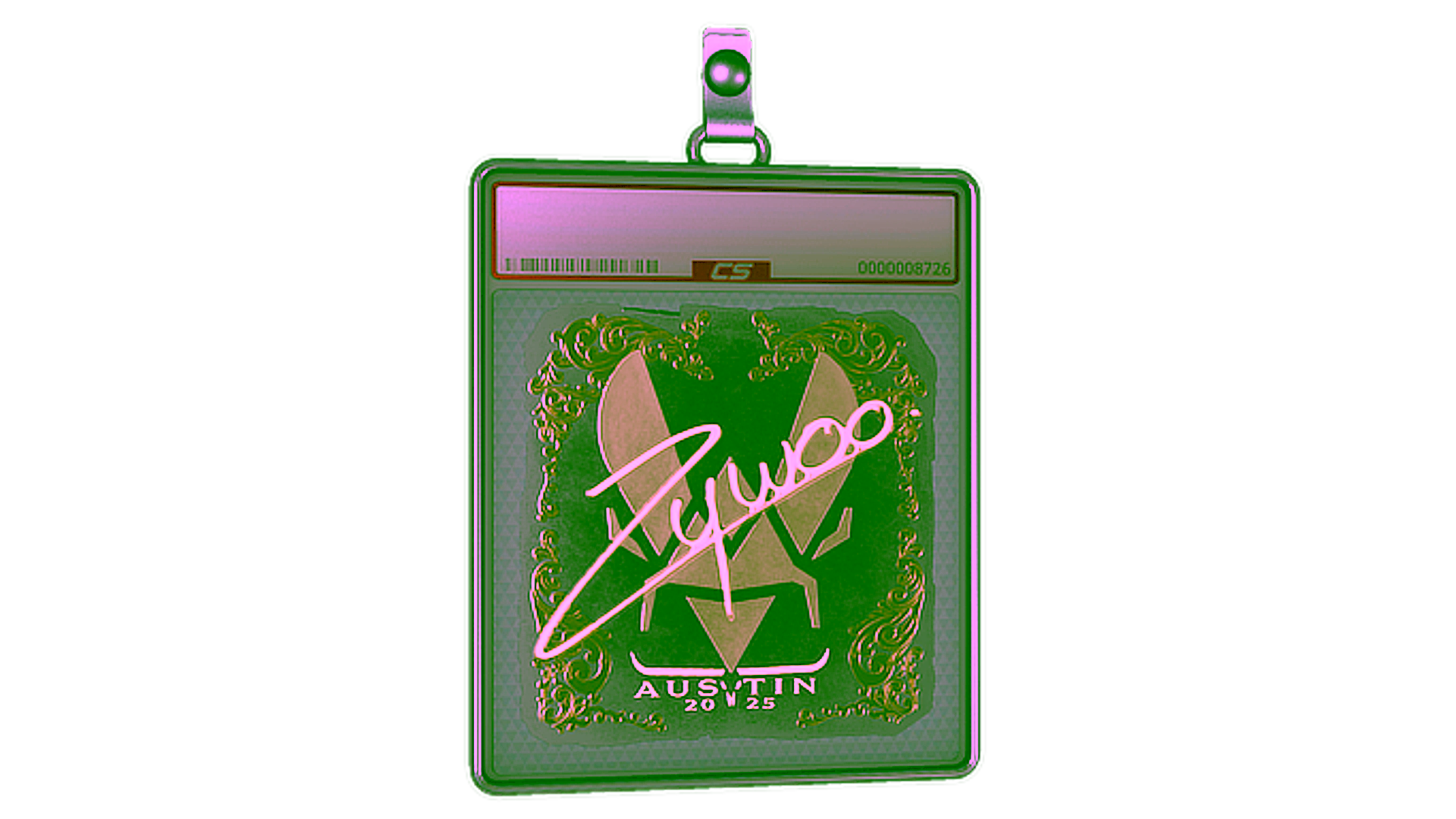 Affichage pour Sticker Slab | ZywOo (Gold) | Austin 2025