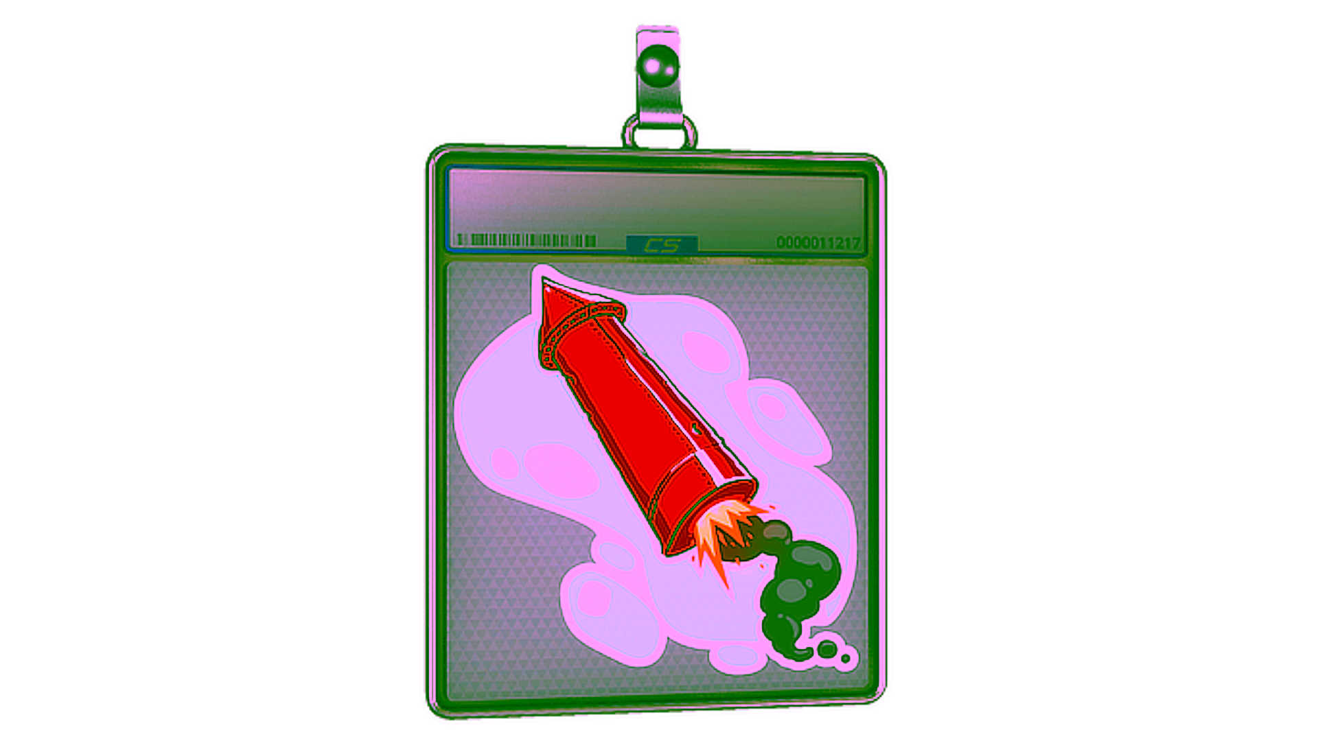 Display for Sticker Slab | Big Red Rocket