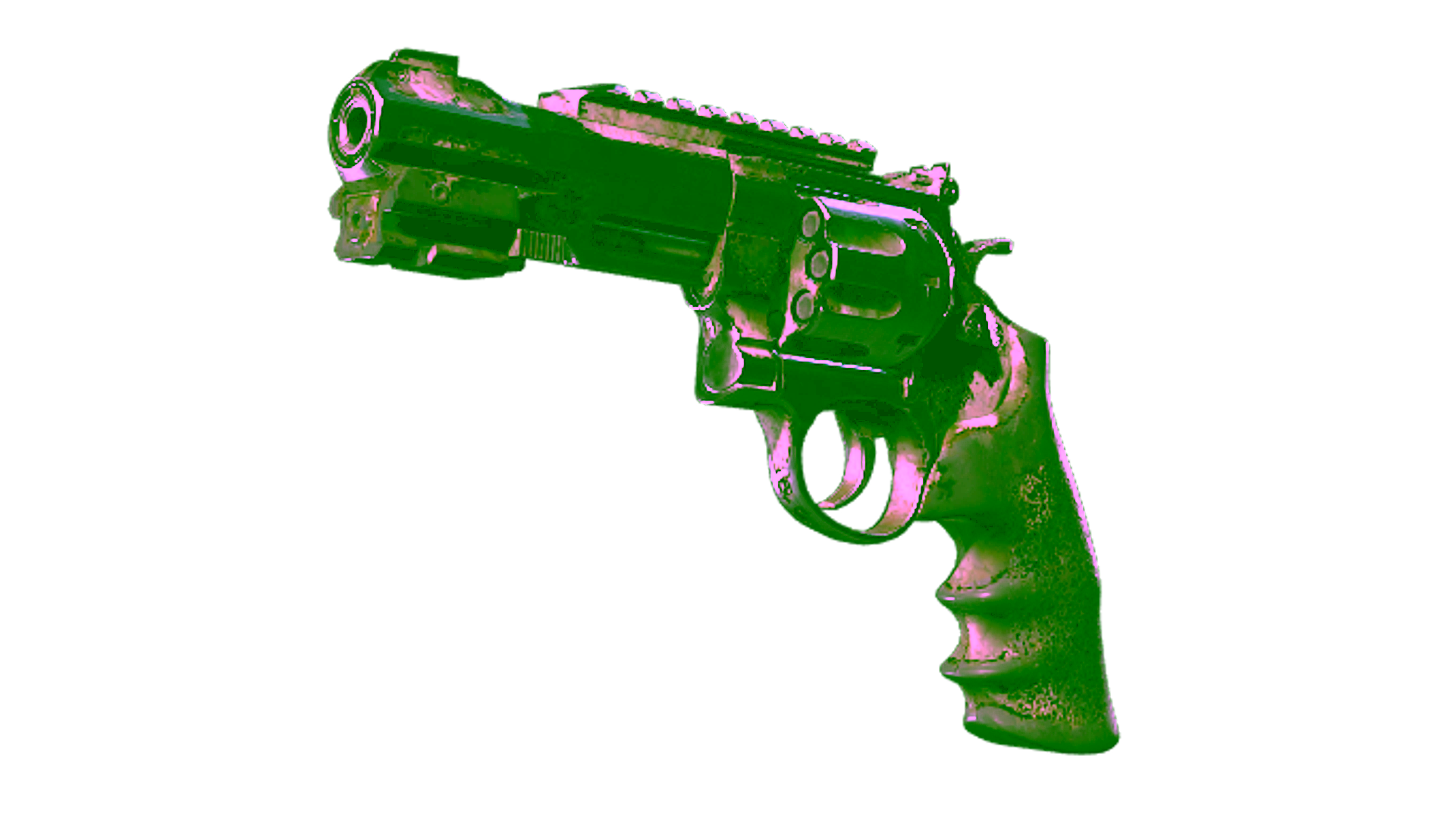 Display for Souvenir R8 Revolver | Bone Mask (Battle-Scarred)