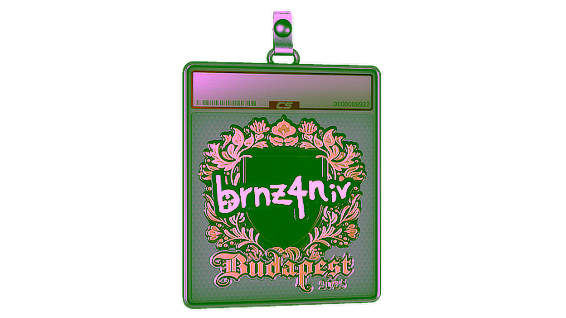 Display for Sticker Slab | brnz4n (Gold) | Budapest 2025