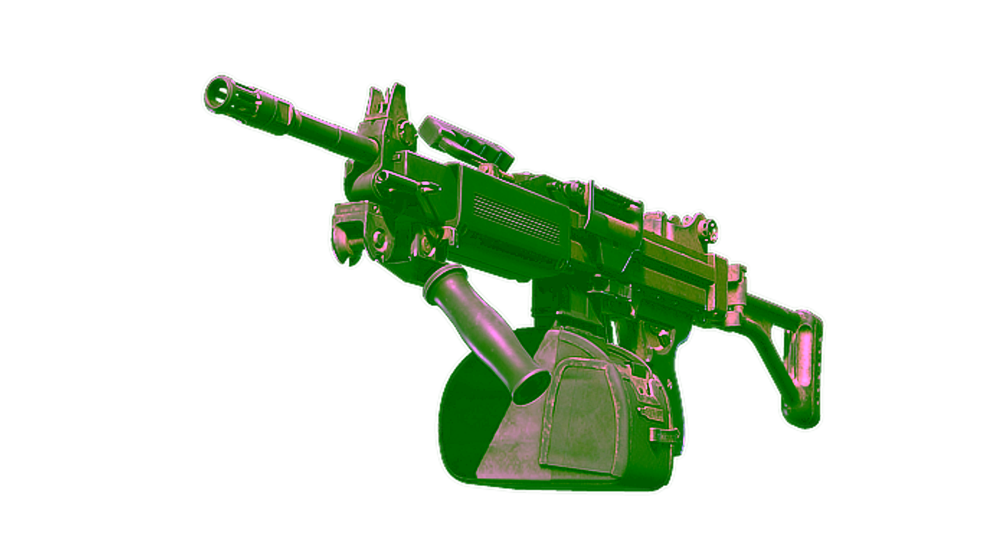 Display for Negev | Raw Ceramic (Battle-Scarred)