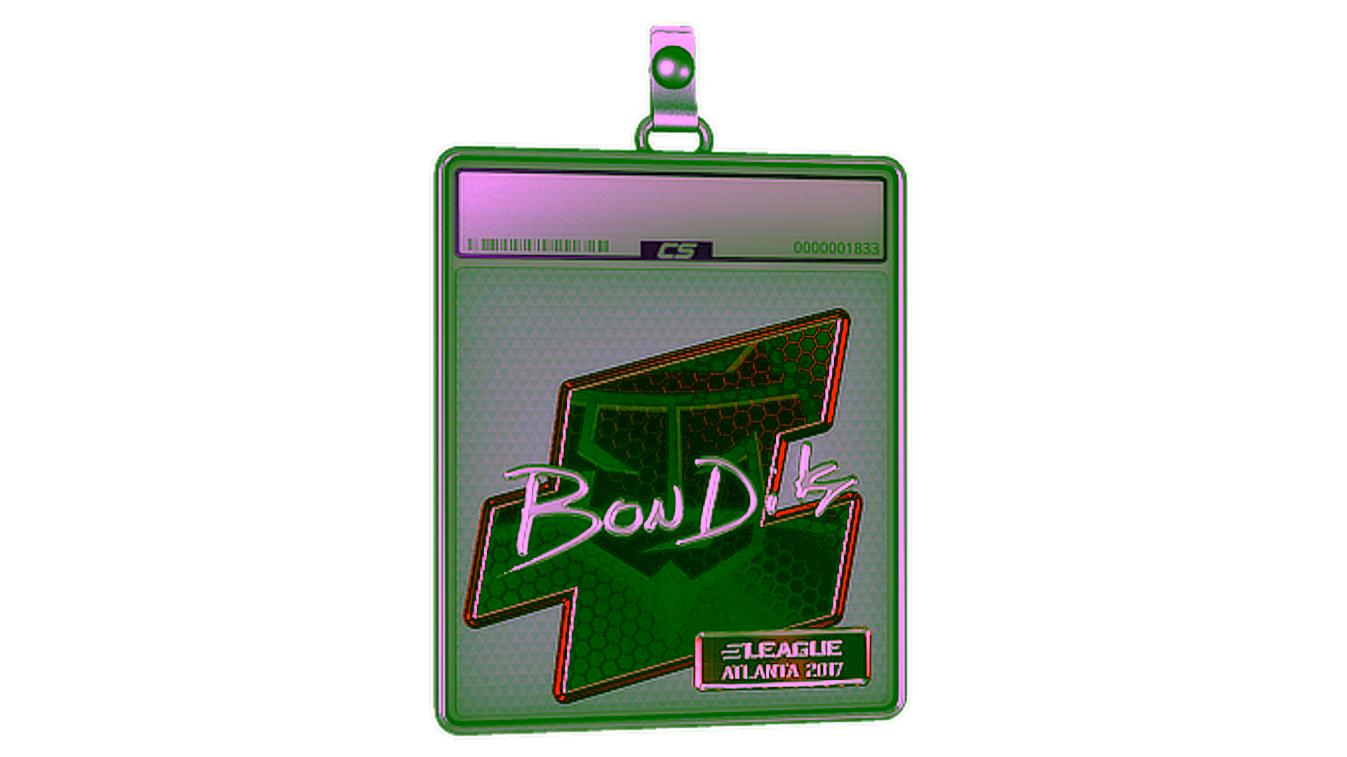 Display for Sticker Slab | bondik (Foil) | Atlanta 2017