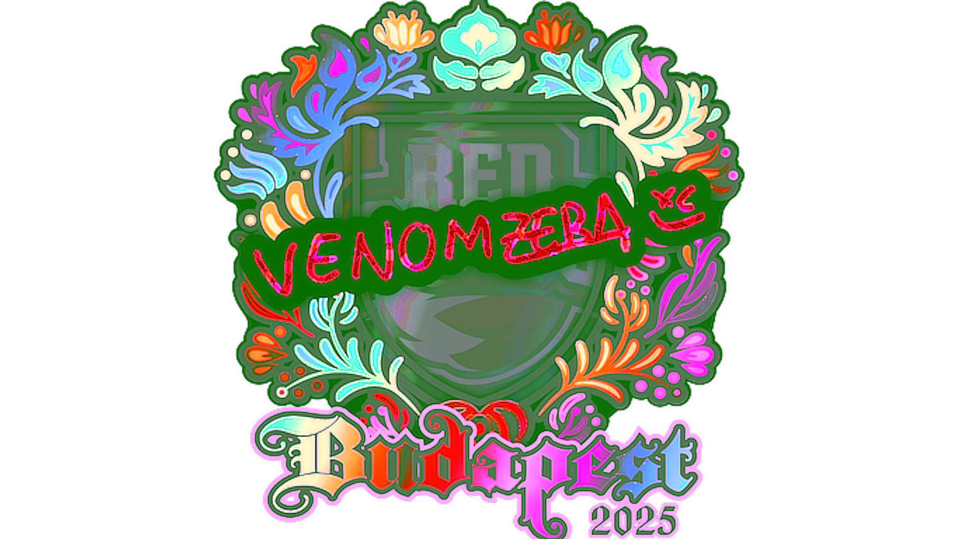 Display for Sticker | venomzera (Holo) | Budapest 2025