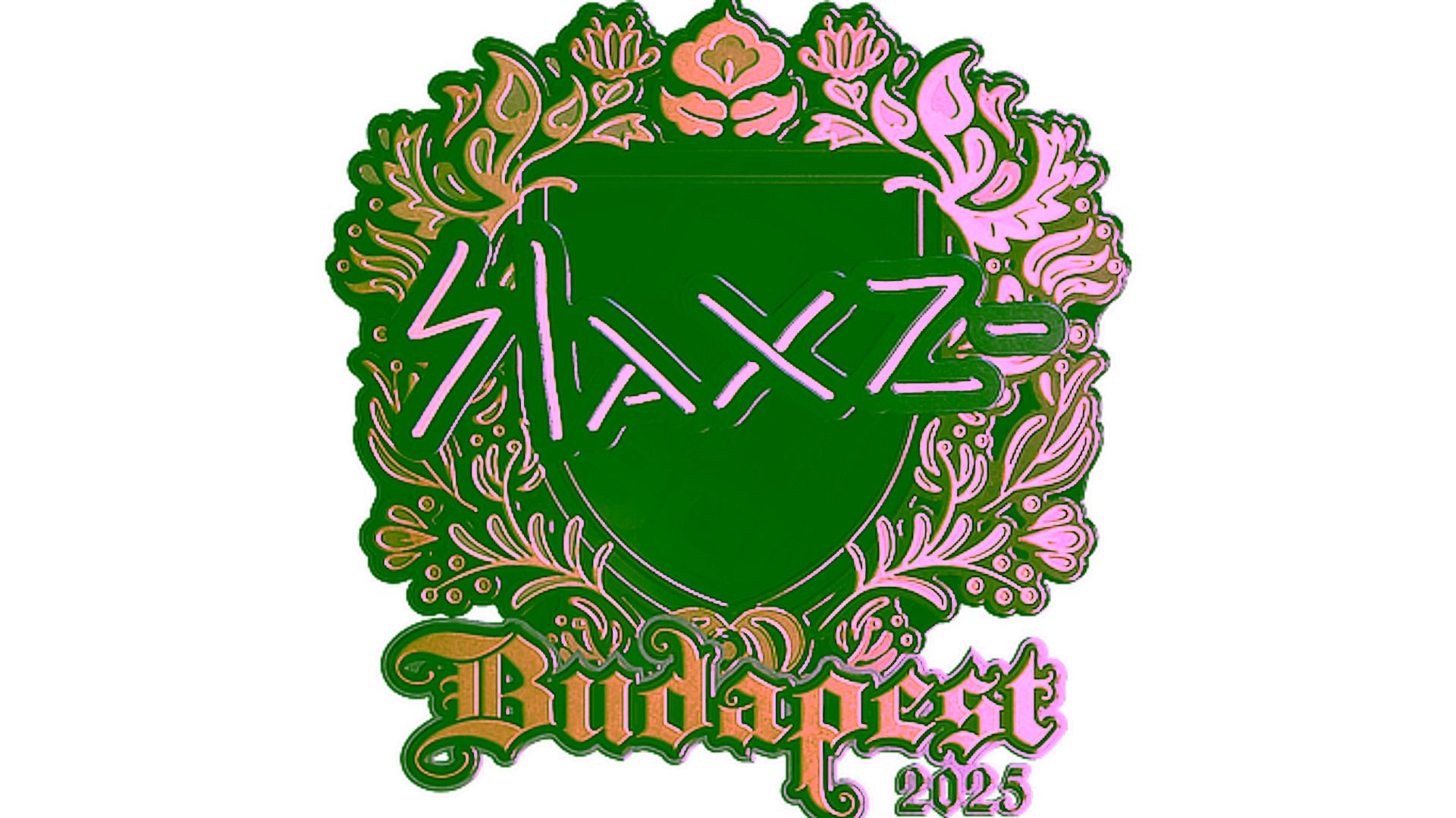 Mostrar para Sticker | slaxz- (Gold) | Budapest 2025