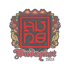 Sticker The Huns Budapest 2025