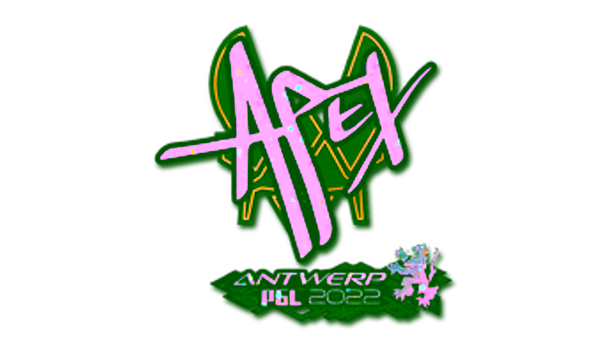 Exibição para Sticker | apEX (Glitter) | Antwerp 2022