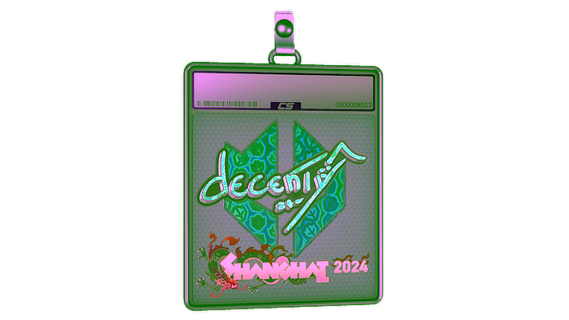 Display for Sticker Slab | decenty (Holo) | Shanghai 2024