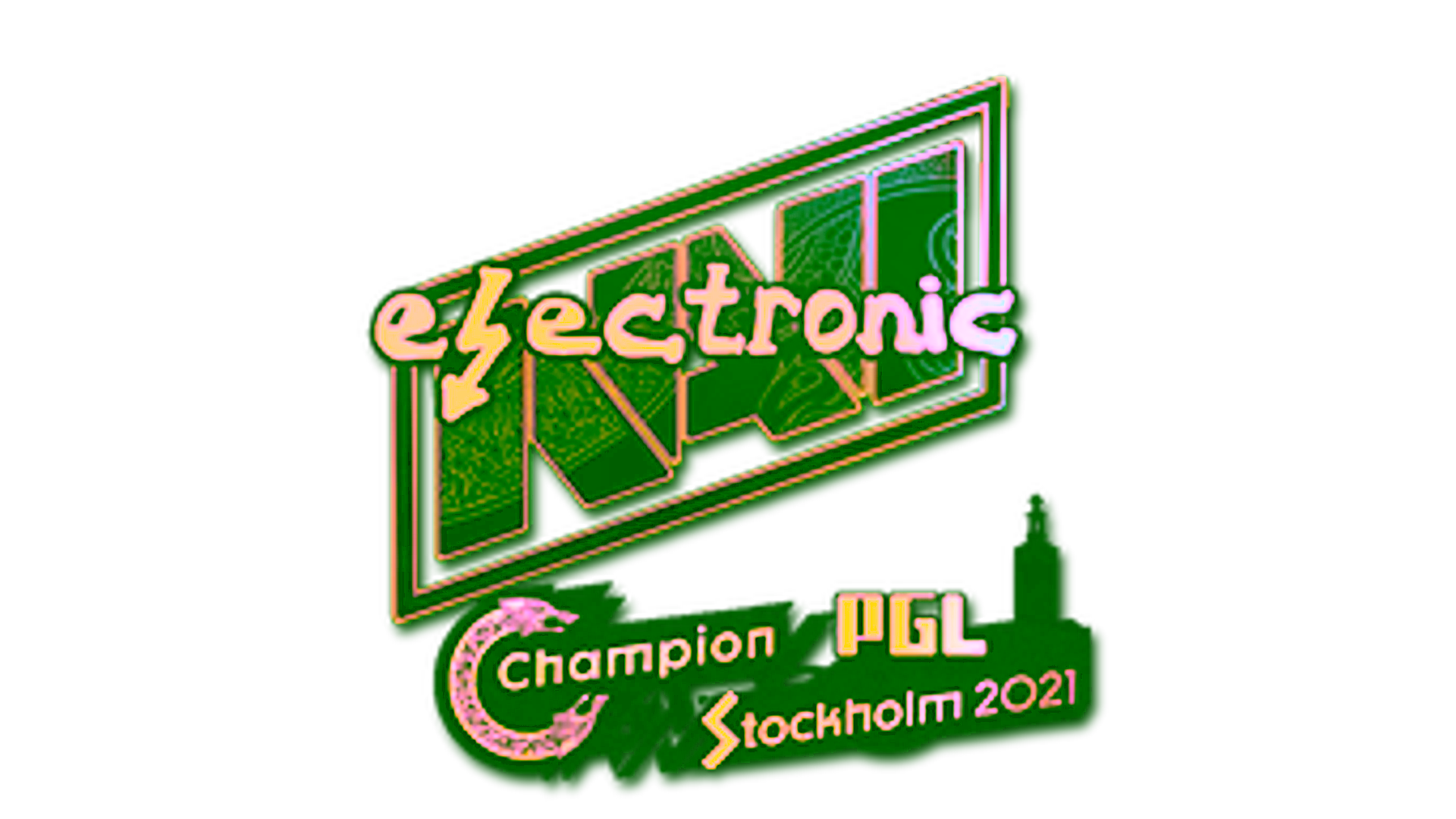 Display for Sticker | electroNic (Holo) | Stockholm 2021
