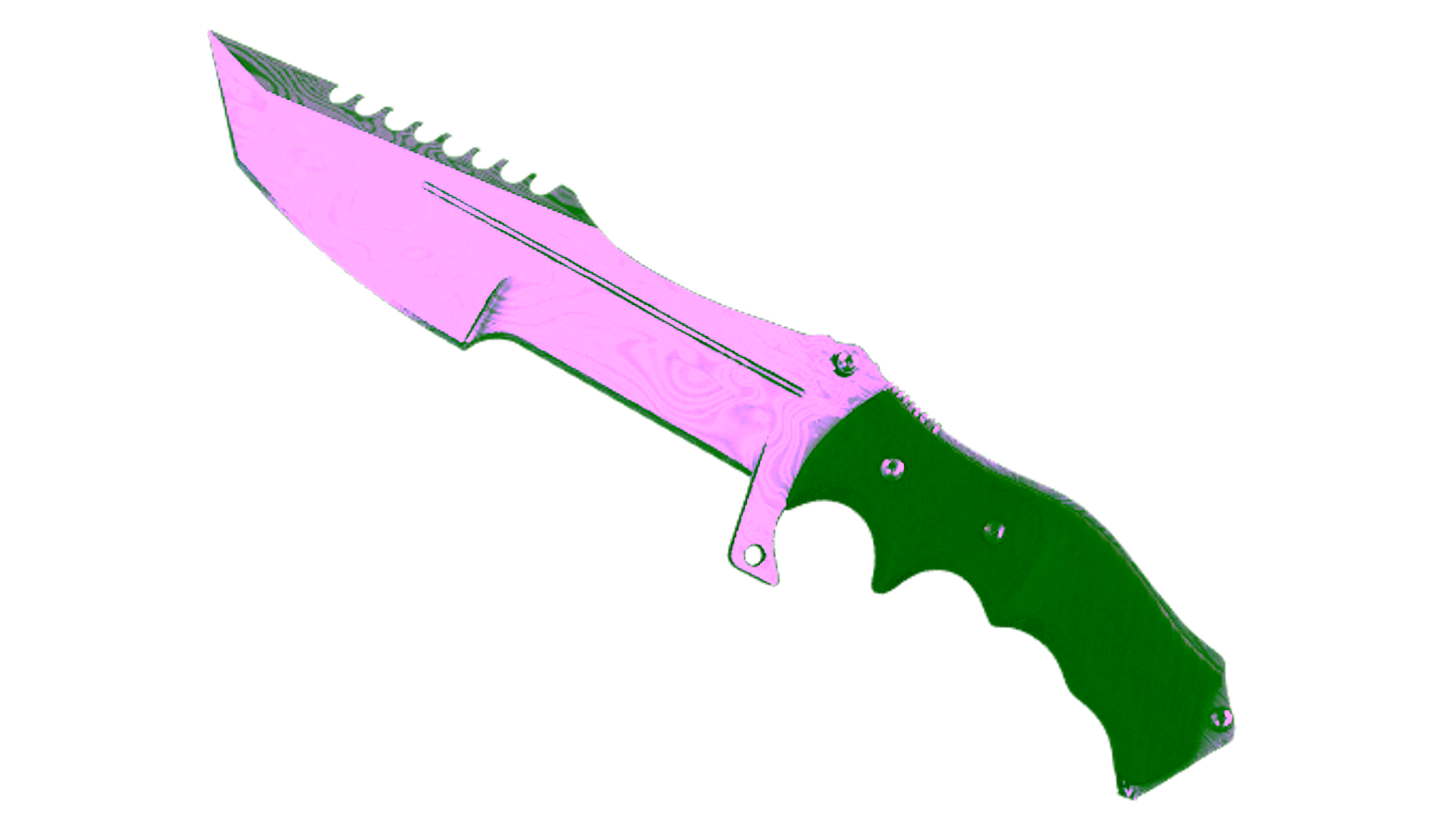 Display for ★ Huntsman Knife | Damascus Steel (Minimal Wear)