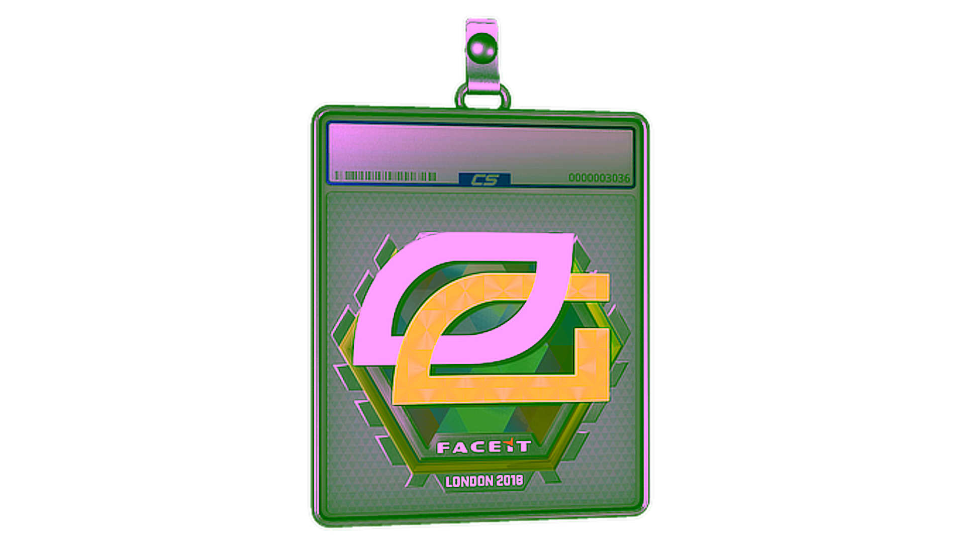 Display for Sticker Slab | OpTic Gaming (Holo) | London 2018