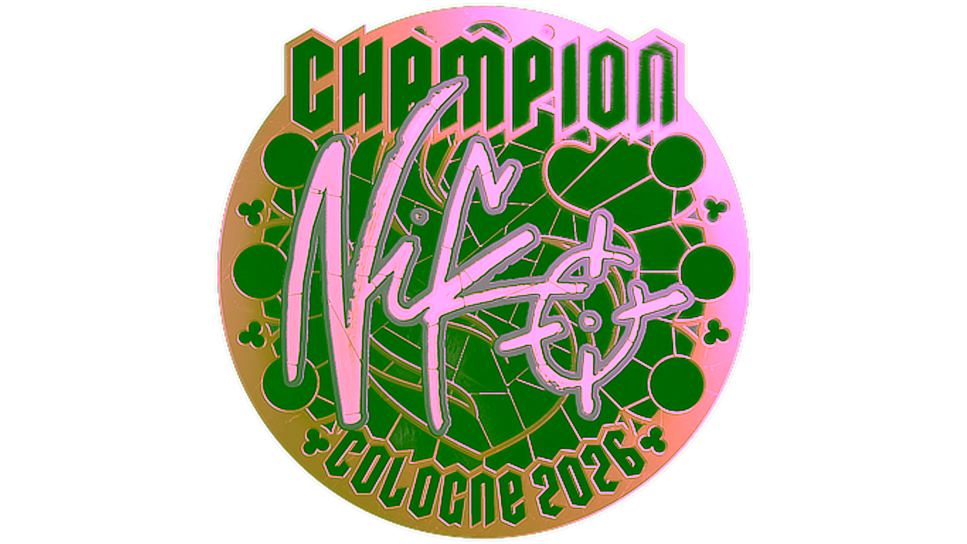 Display for Sticker | NiKo (Gold, Champion) | Cologne 2026