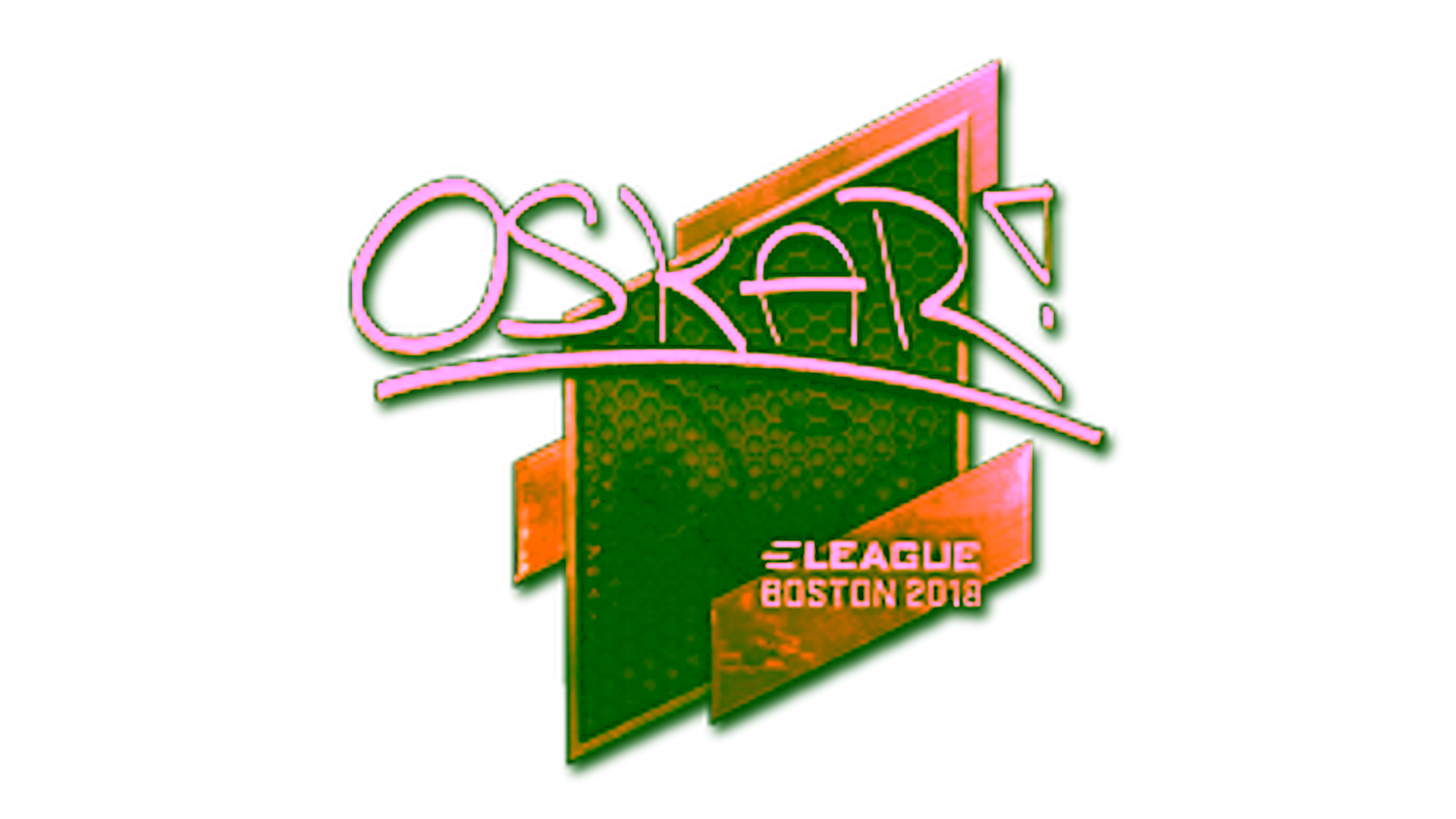 Display for Sticker | oskar (Gold) | Boston 2018