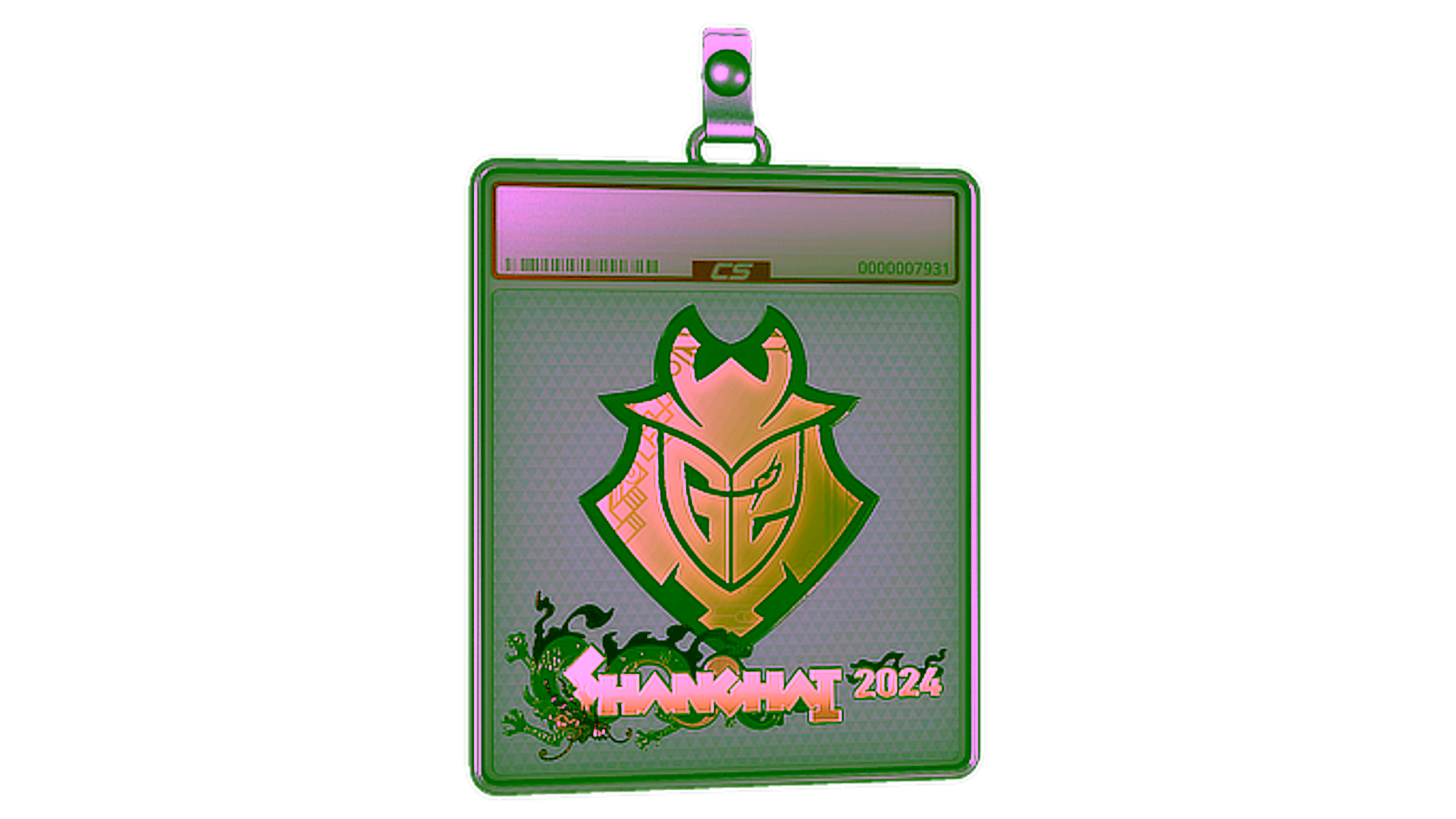 Display for Sticker Slab | G2 Esports (Gold) | Shanghai 2024