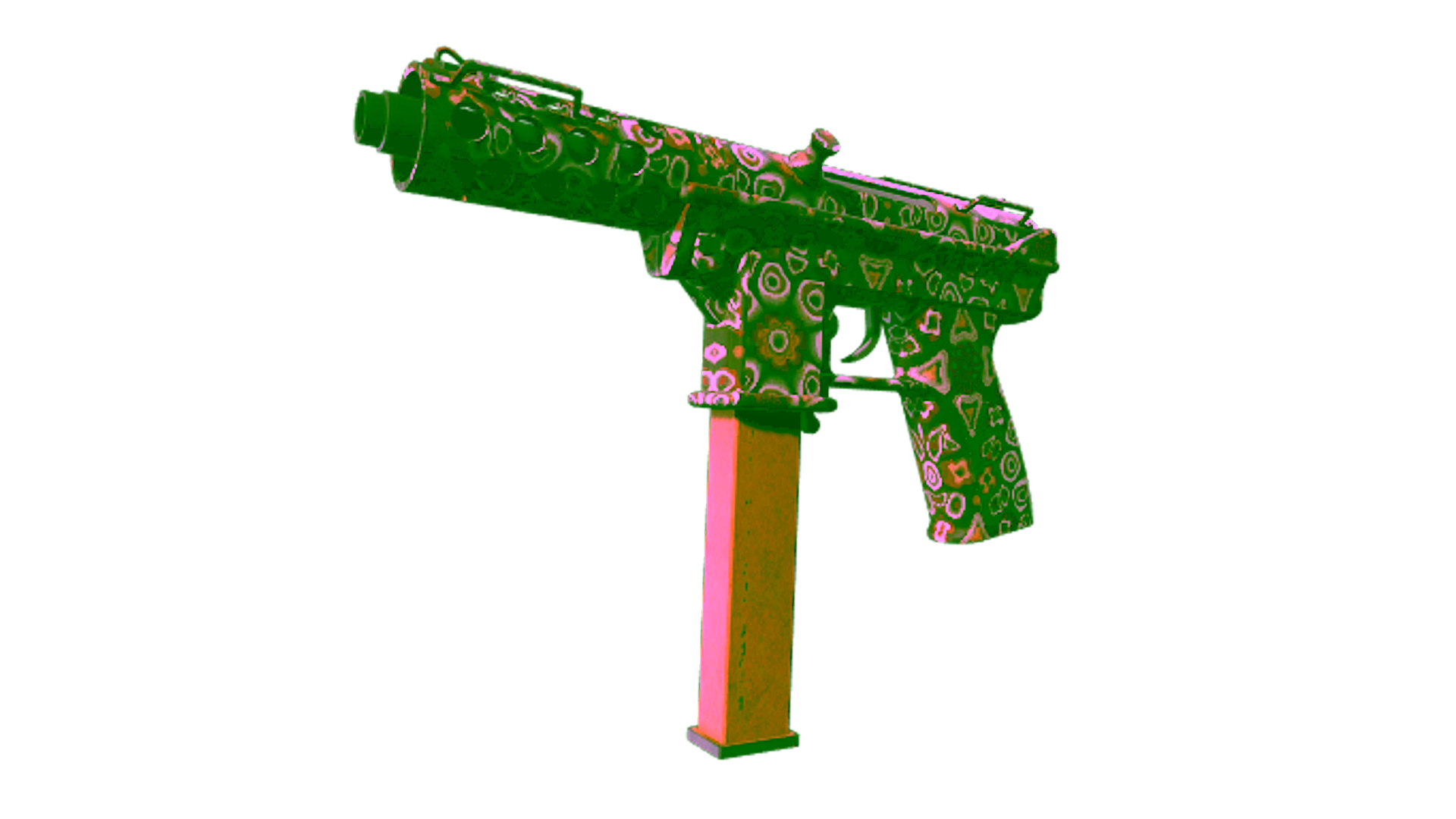 Display for Souvenir Tec-9 | Orange Murano (Field-Tested)