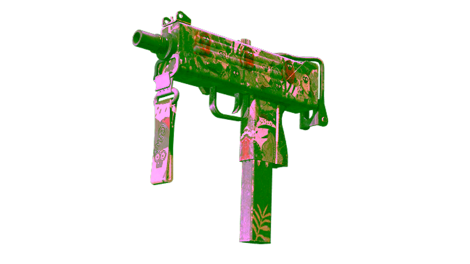Display for StatTrak™ MAC-10 | Monkeyflage (Battle-Scarred)