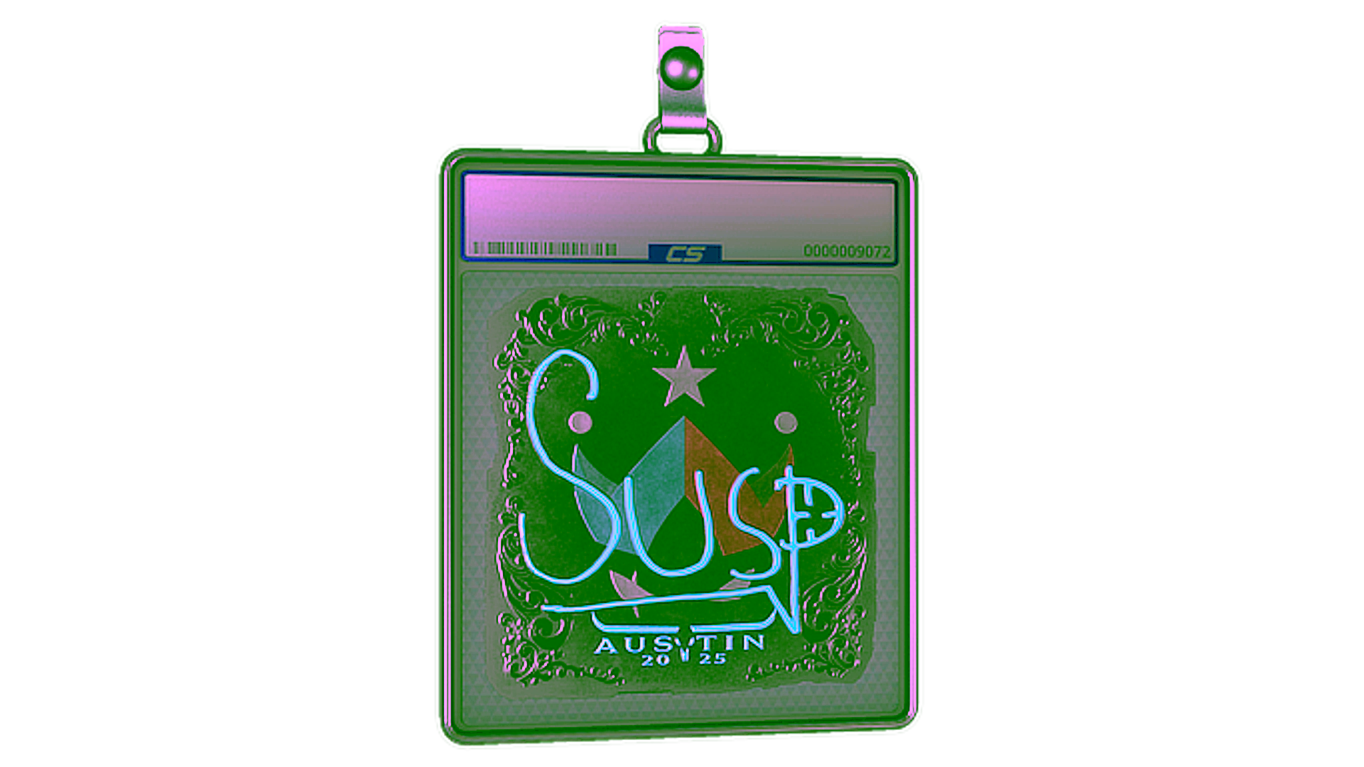 Visar för Sticker Slab | susp (Foil) | Austin 2025