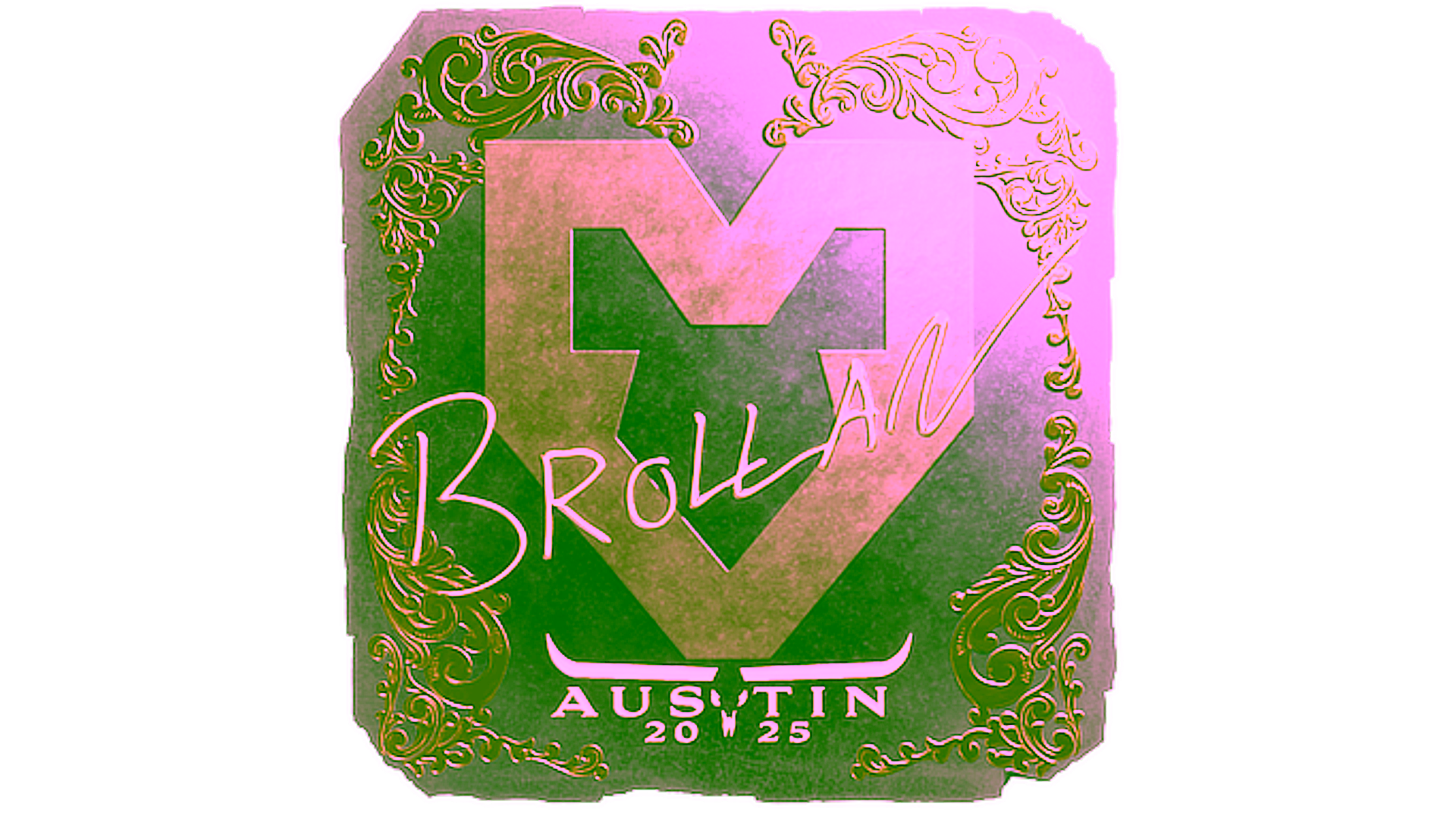 Display for Sticker | Brollan (Gold) | Austin 2025