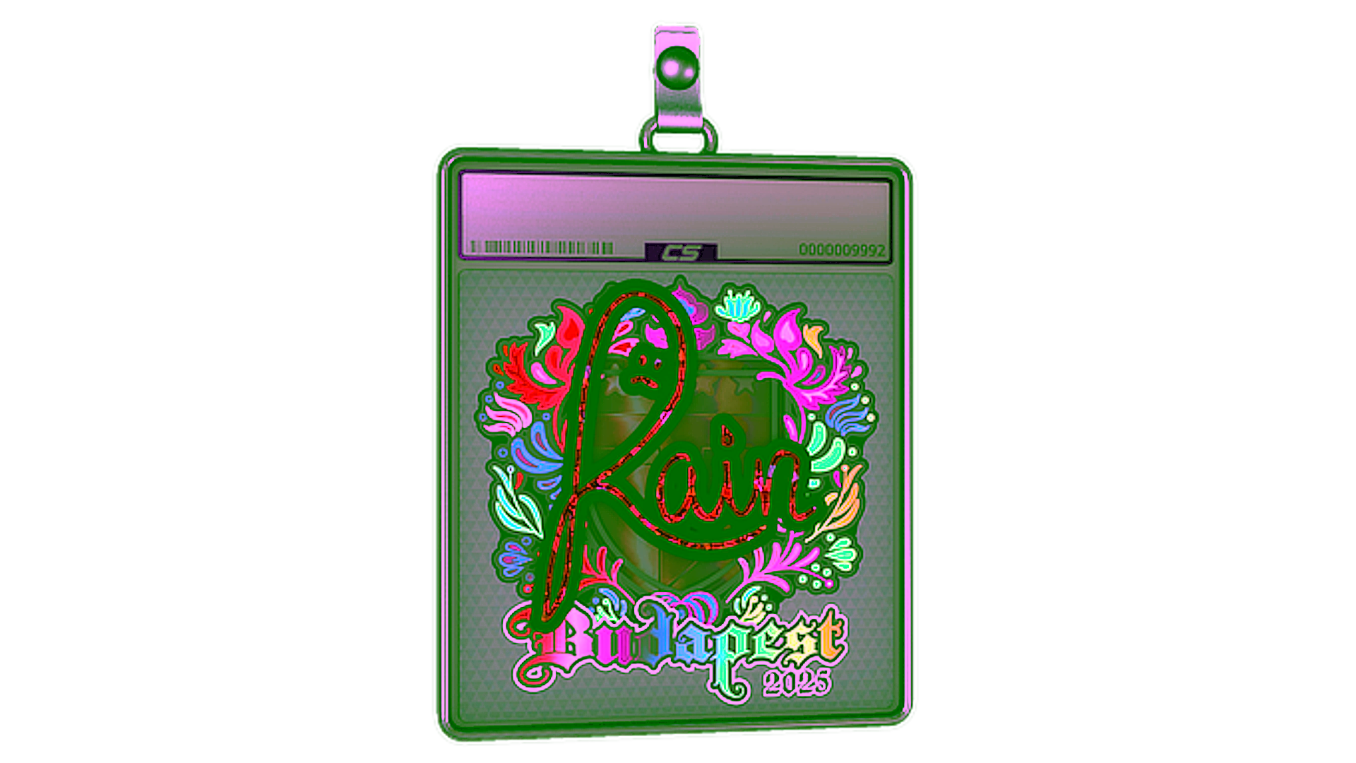 Дисплей для Sticker Slab | rain (Holo) | Budapest 2025