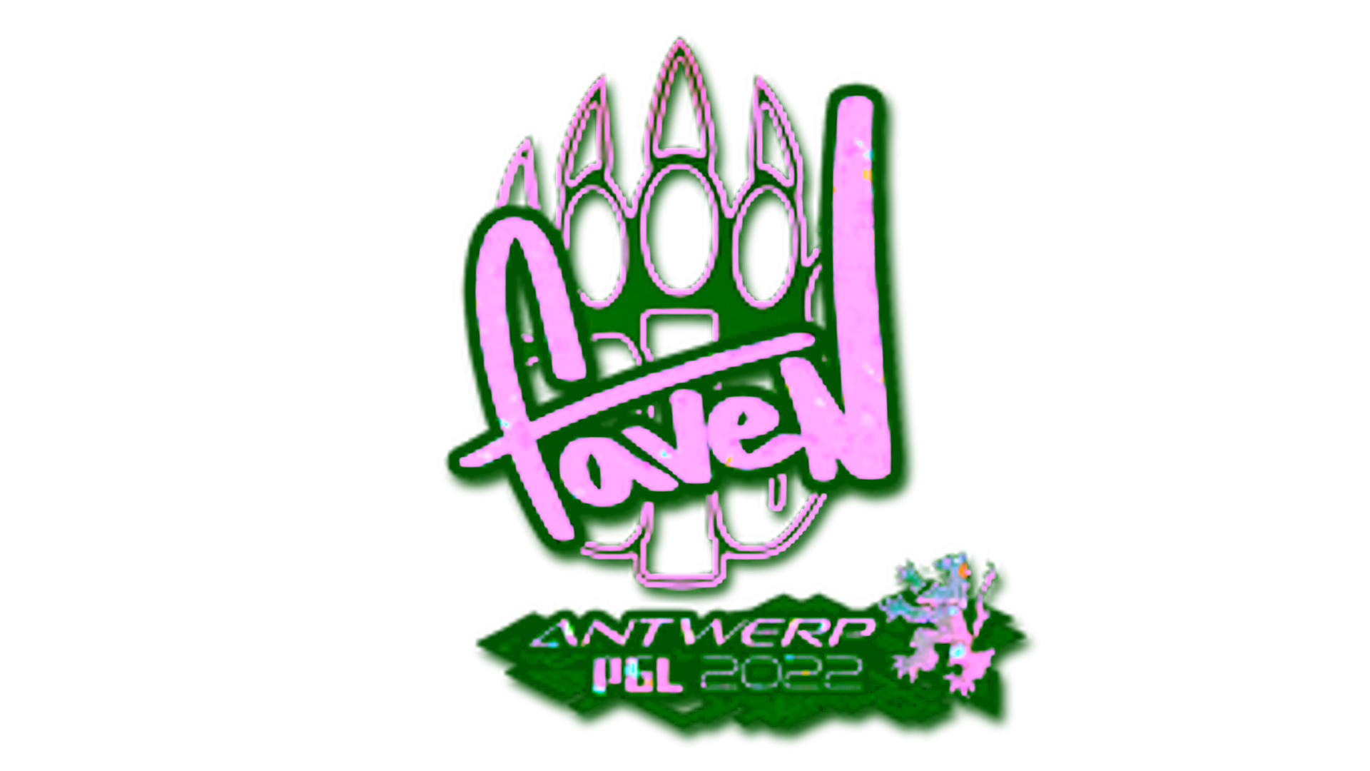 Display for Sticker | faveN (Glitter) | Antwerp 2022