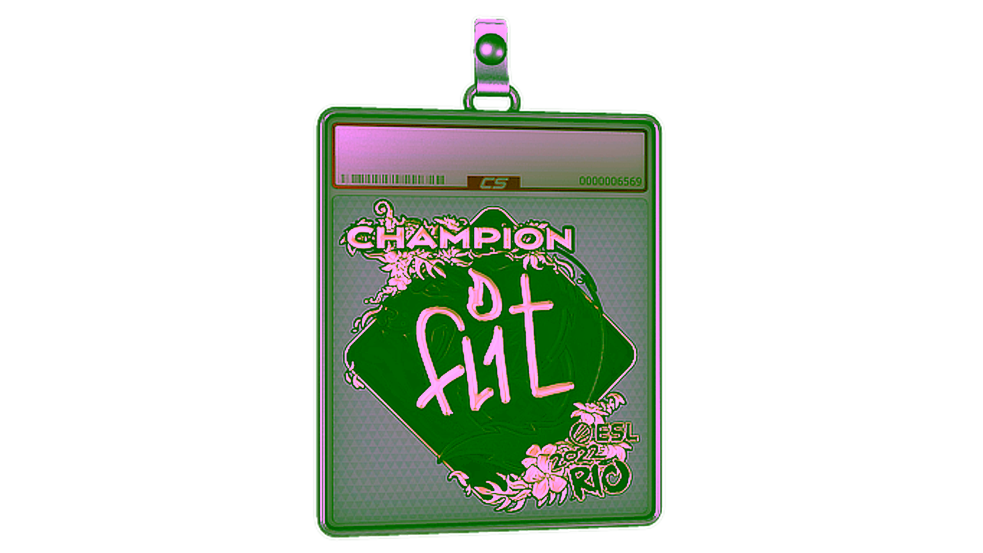 Exibição para Sticker Slab | FL1T (Gold, Champion) | Rio 2022