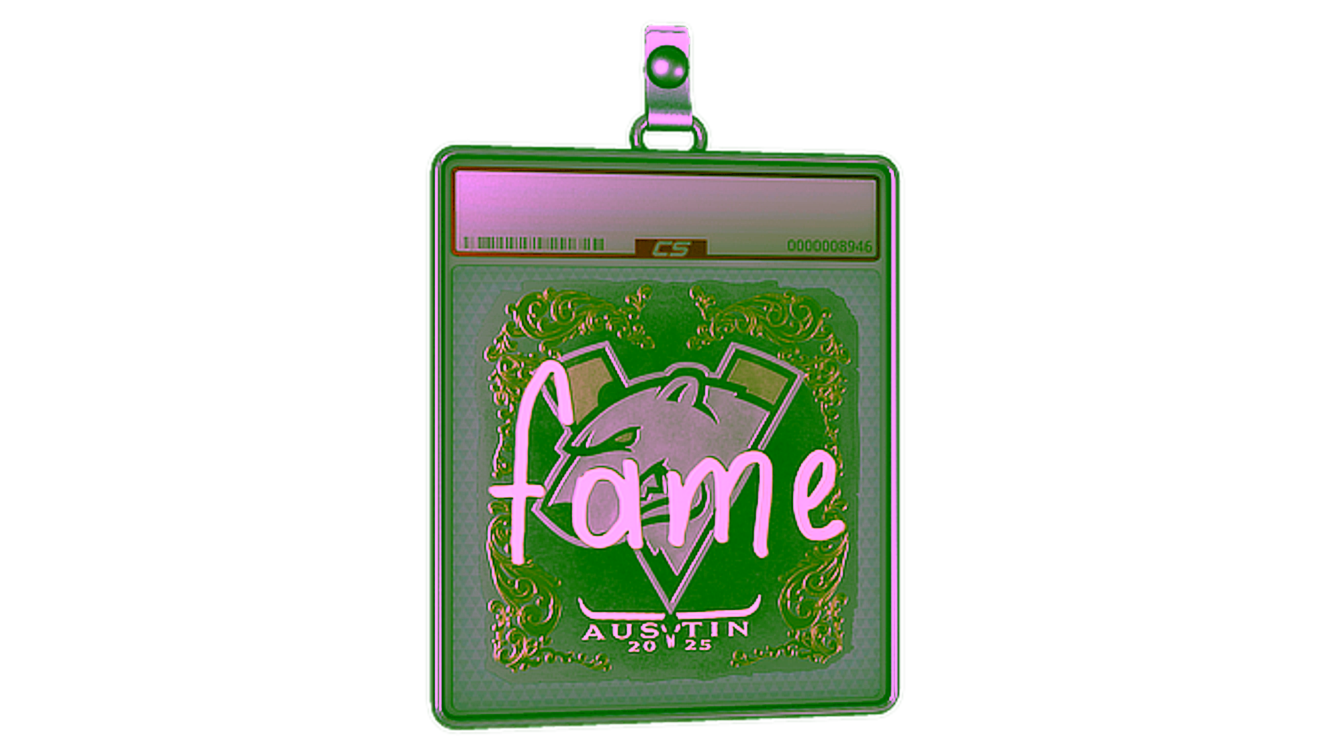 Display for Sticker Slab | fame (Gold) | Austin 2025