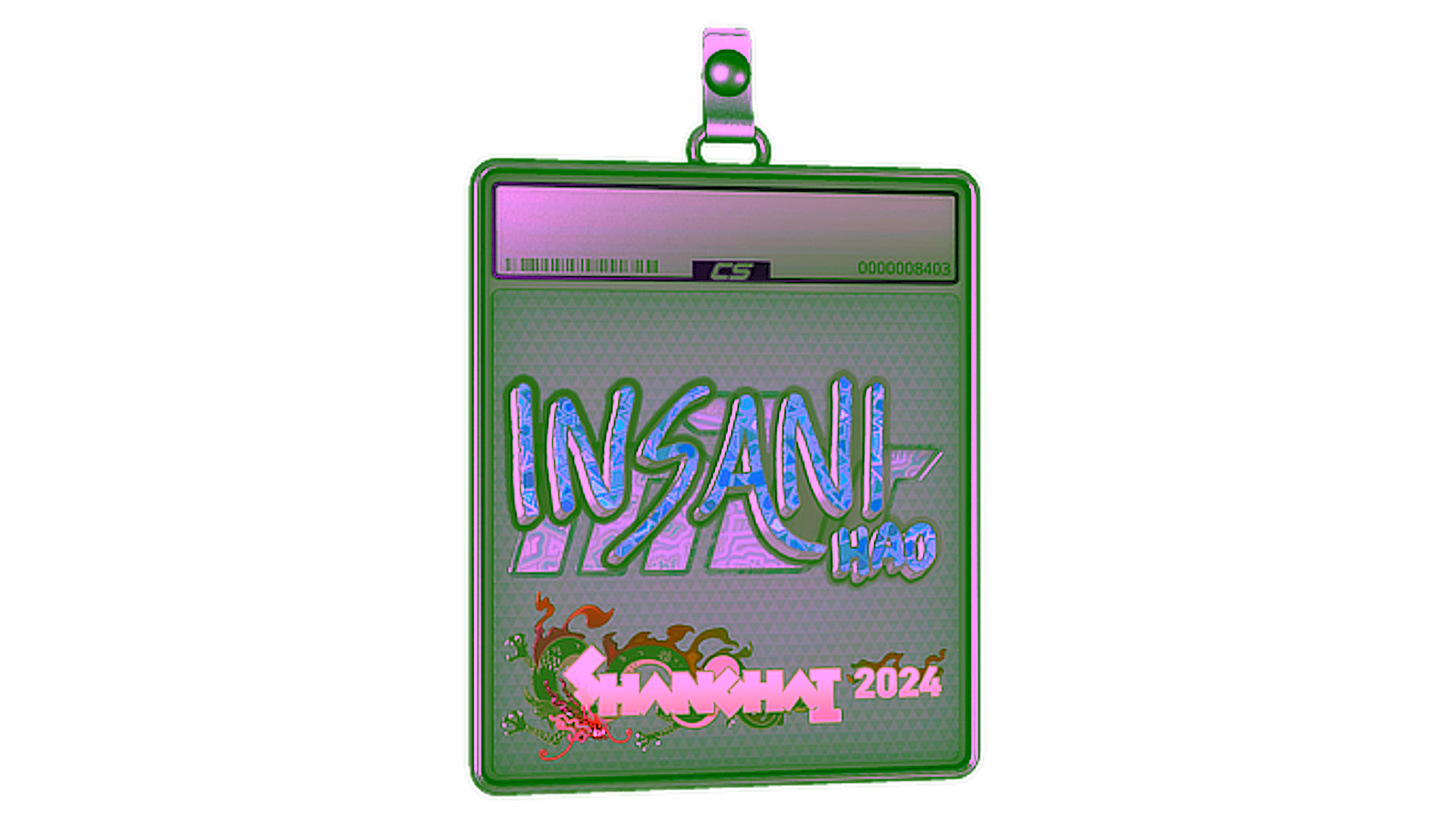 Display for Sticker Slab | insani (Holo) | Shanghai 2024